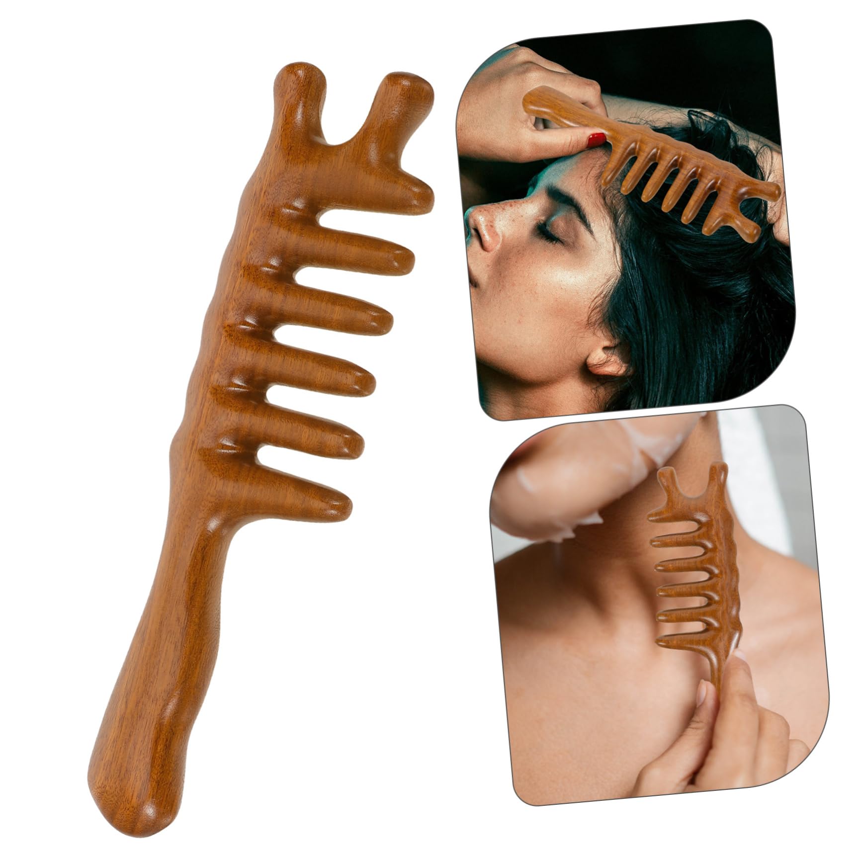 FRCOLOR Peine De 3 Piezas Peine Pequeño s Para Extra Anchos De Anchos De Madera o Para El Cuero Cabelludo De Madera Para El Cabello