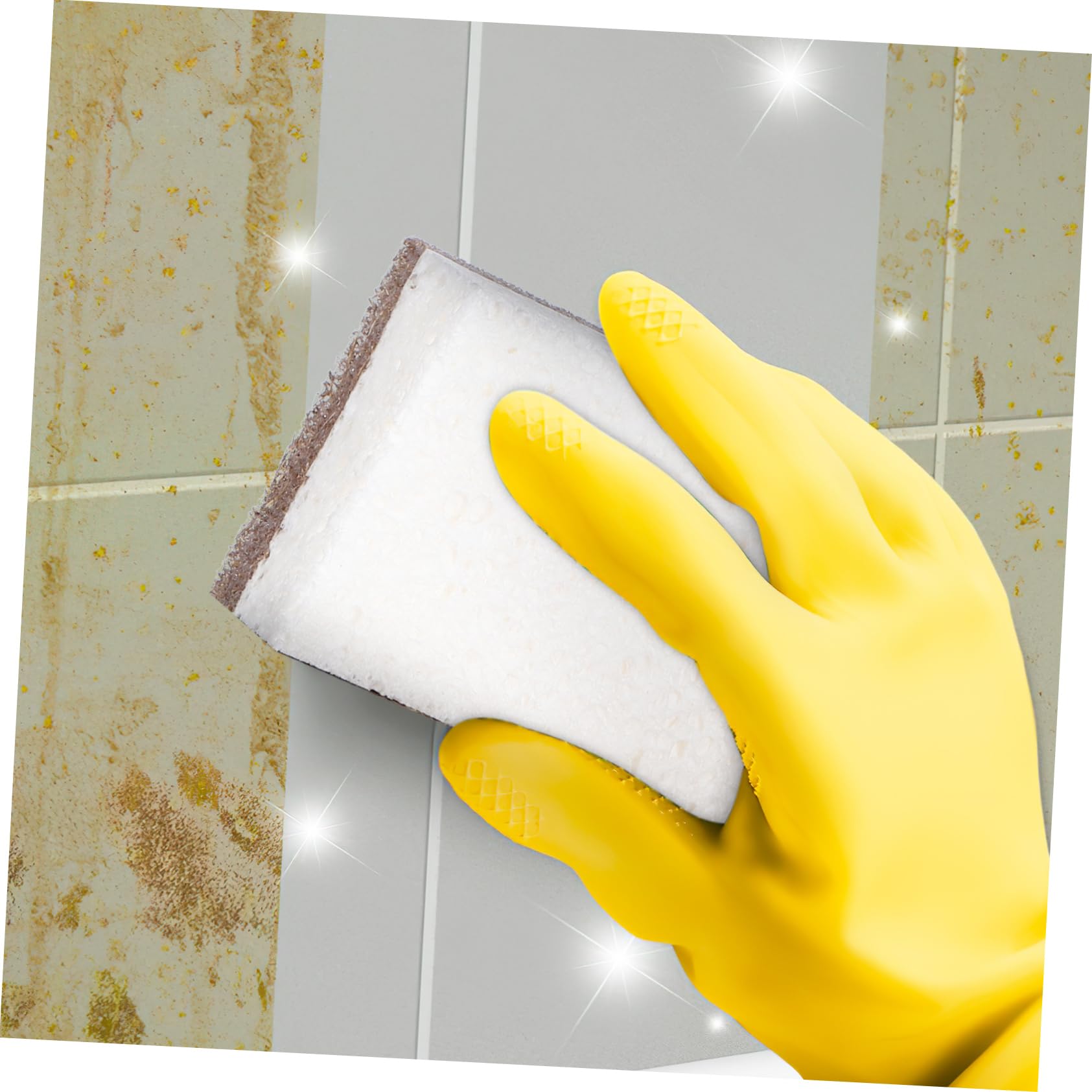 SOLUSTRE 12 Piezas Esponjas de Cocina Absorbentes con Fibra de Natural y Pulpa de Madera Estropajo para Limpieza Diaria Fregaderos y Baños Duraderas Rayas