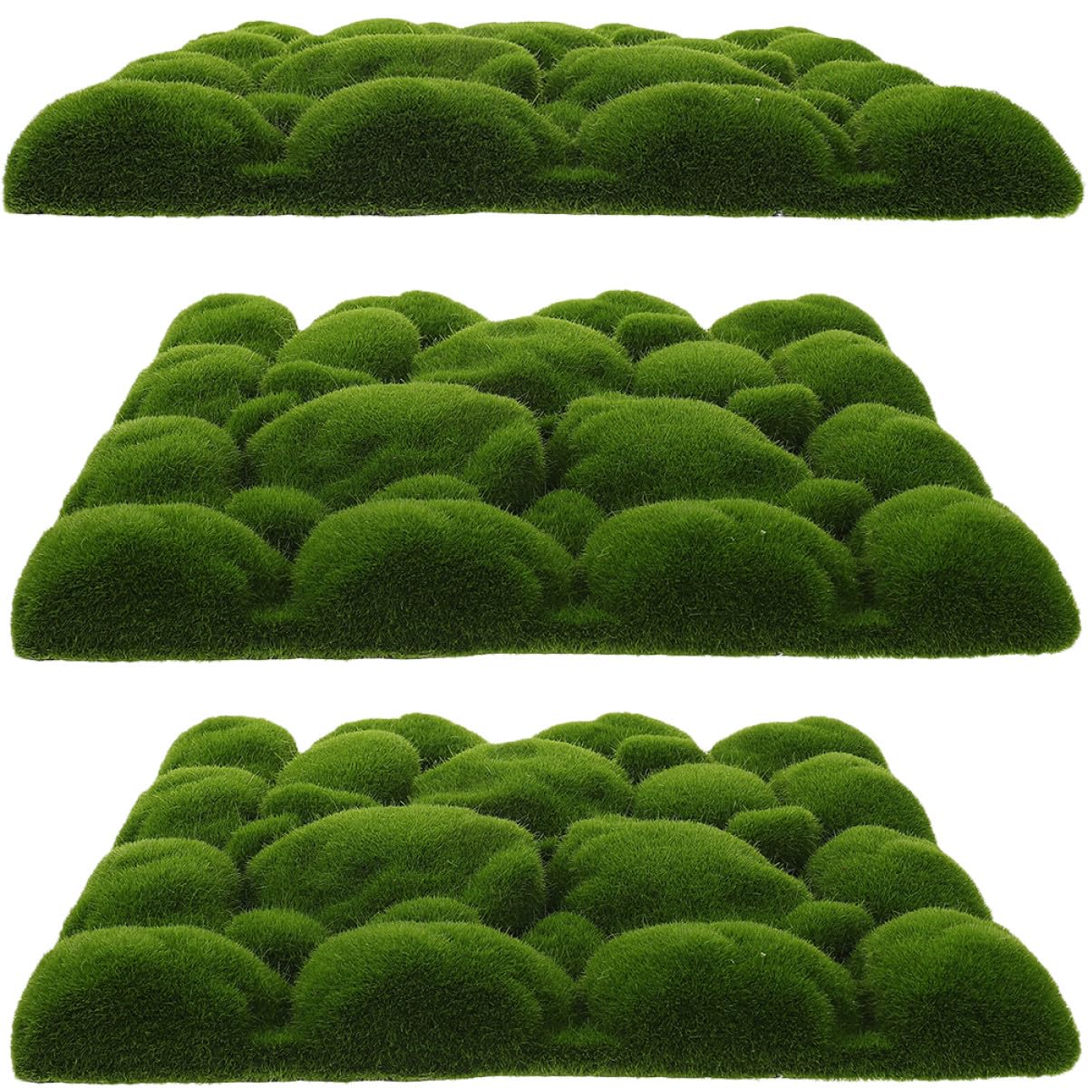 3 Stück Teiliges Künstliches Moos dekor Realistische Moos schaumstoffplatten Natürliche Wandgestaltung für DIY Wandkunst Hochzeit Büro und Wohnraumdekoration