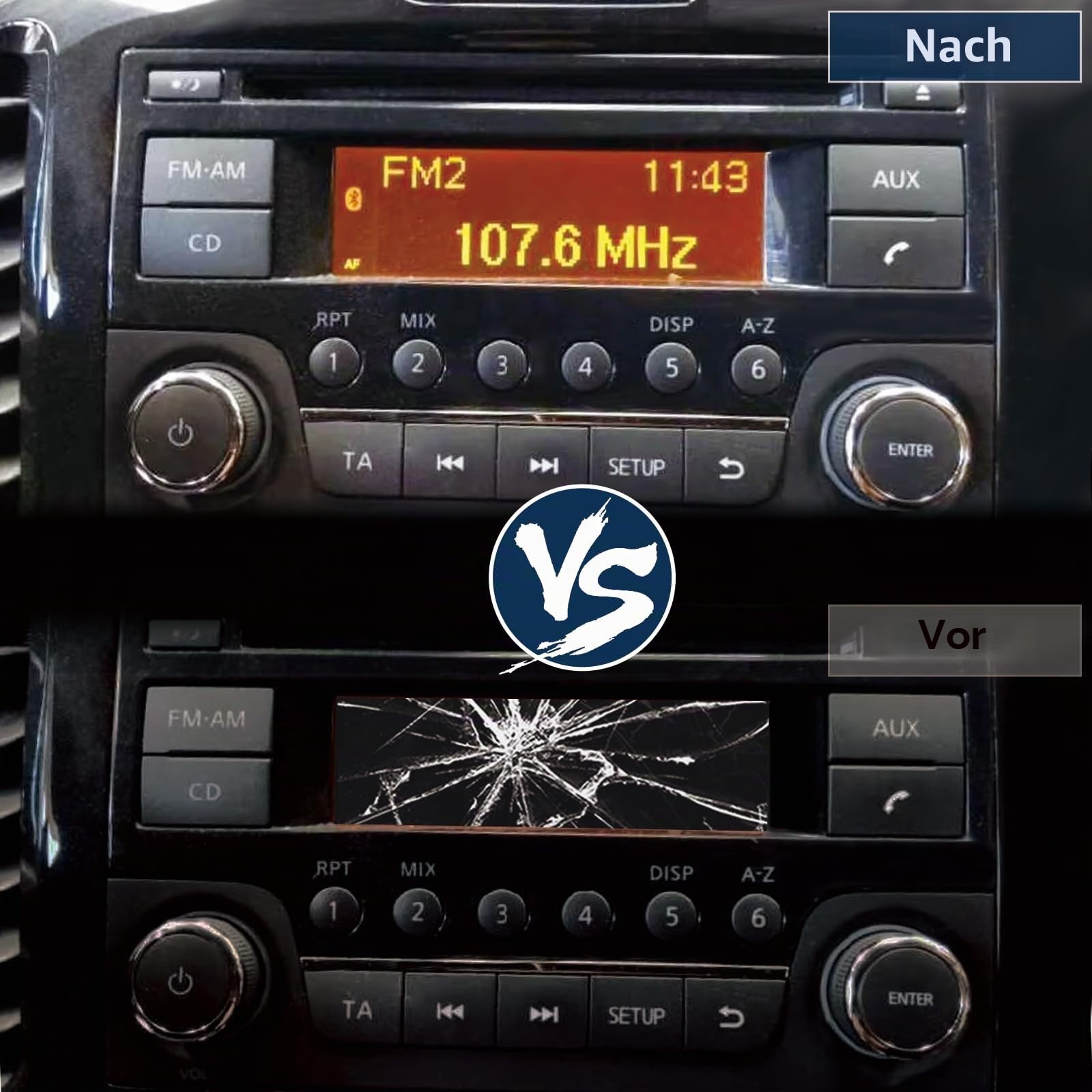 NV200 Autoradio LCD Bildschirm für Nissan, für Qashqai, Juke, für Micra, für Navara NV200 86KK2U00SC975YHH13FFO Radio Player LCD Display