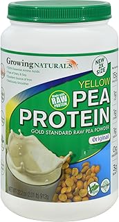 Plant Based Protein, Original Gold Standard Raw Pea Protein Powder - Growing Naturals - Non-GMO, Vegan, Gluten-Free, Keto Friendly, Shelf-Stable (Original Unflavored, 2 Pound (Pack of 1))