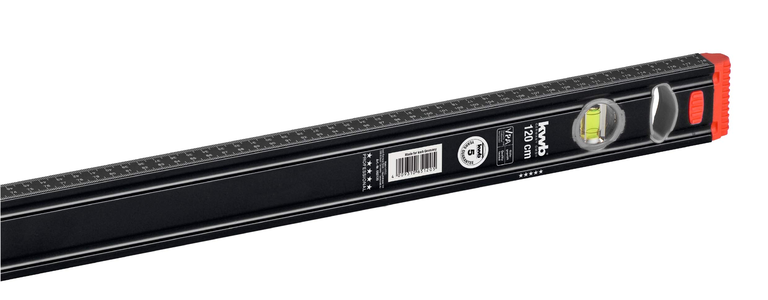 Boxer® Wasserwaage 120 Cm - Mit Reflektorlibelle Für Präzises Arbeiten