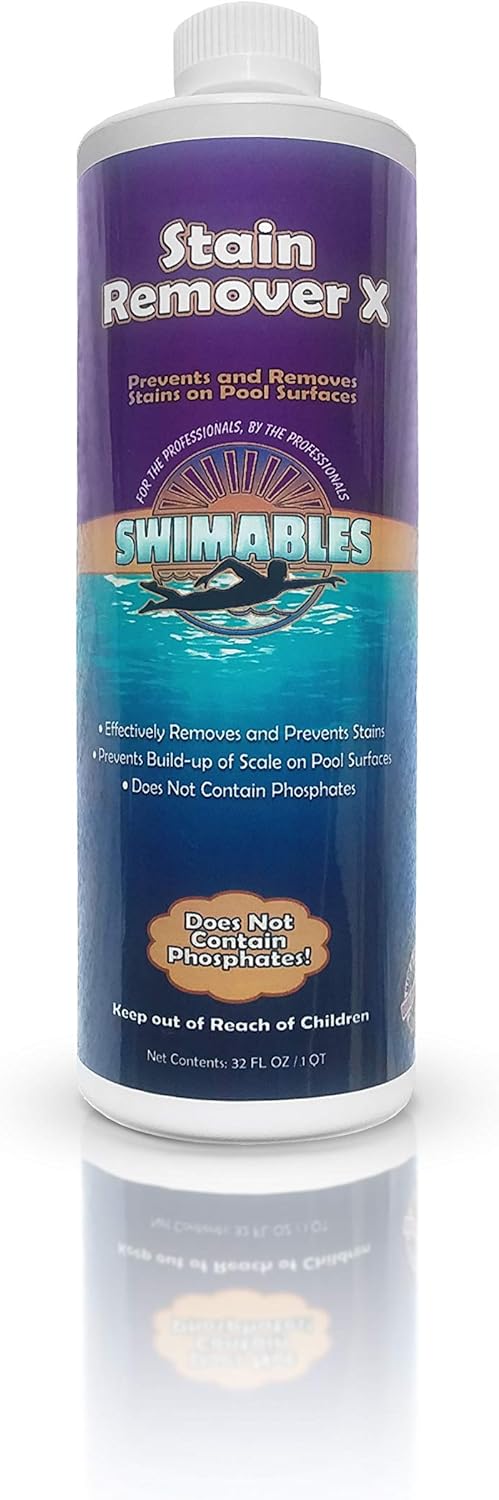Swimables Stain Remover X - Great for Preventing and Taking Off Stains from Swimming Pools - Great for Startups - SW39X : Patio, Lawn & Garden