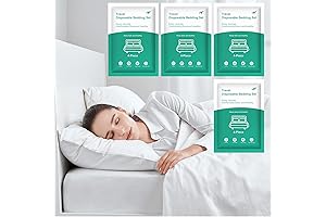 Disposable Sheet Set for Travel: 4-Pack (16 Pieces)