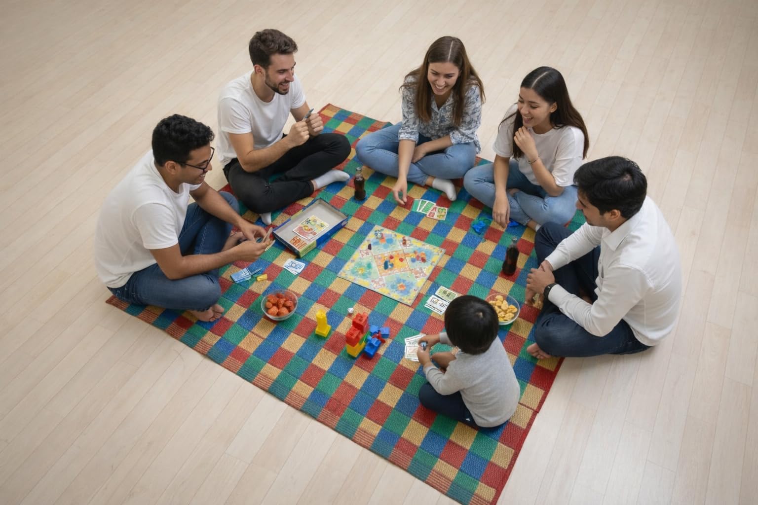 Dotlify Home Plastic Floor Mat Chatai | Multipurpose, Waterproof, Washable, Lightweight & Durable | Indoor & Outdoor Use (Multicolor, 6 x 6) | (L 180 cm X W 180 cm)-image-40