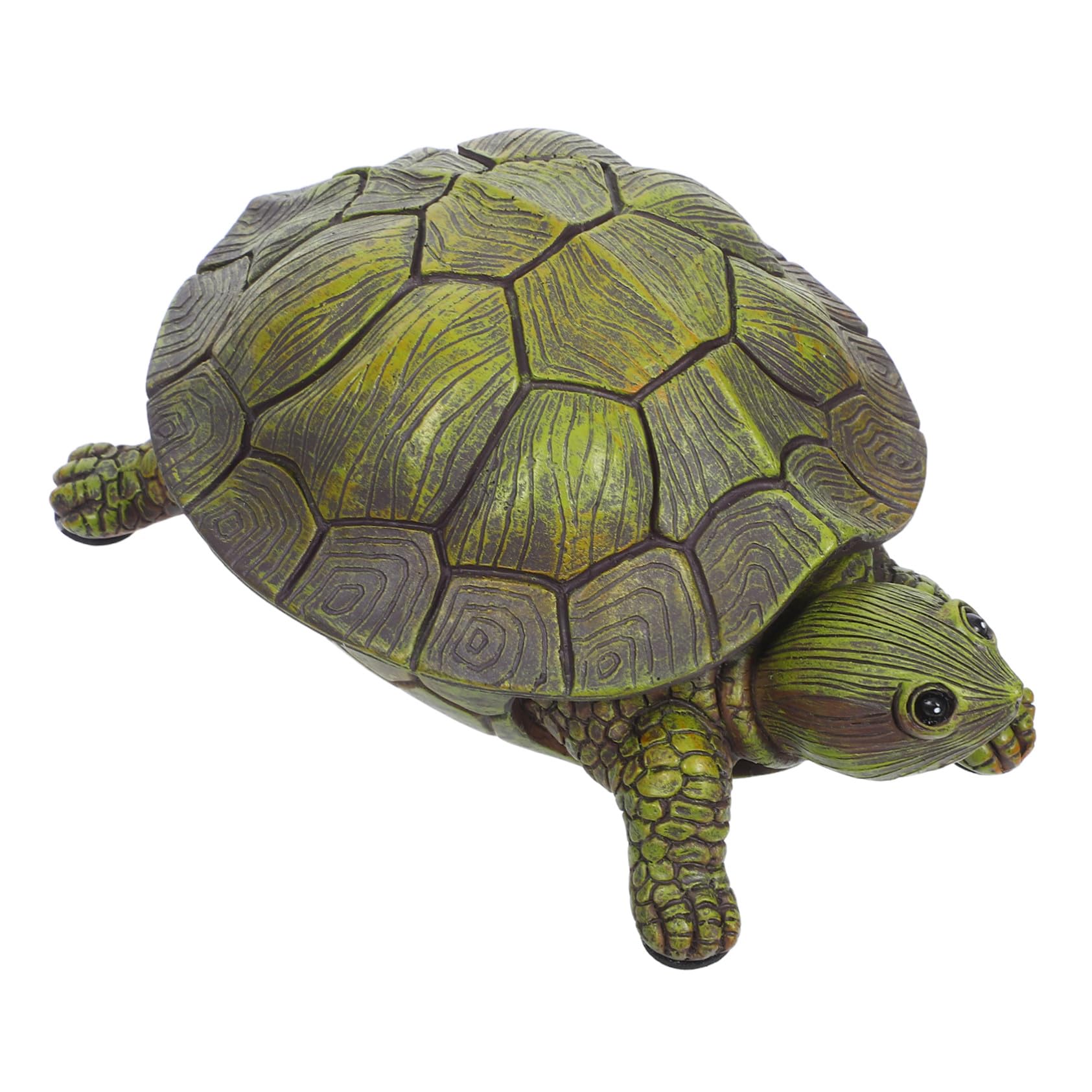 HOMSFOU Schlüsselversteck in Schildkrötenform 7.28X4.72X2.56In Wetterfeste Gartendeko Aus Kunststein Versteckter Schlüsselhalter Für Ersatzschlüssel Schmuck Und Kleine Wertgegenstände
