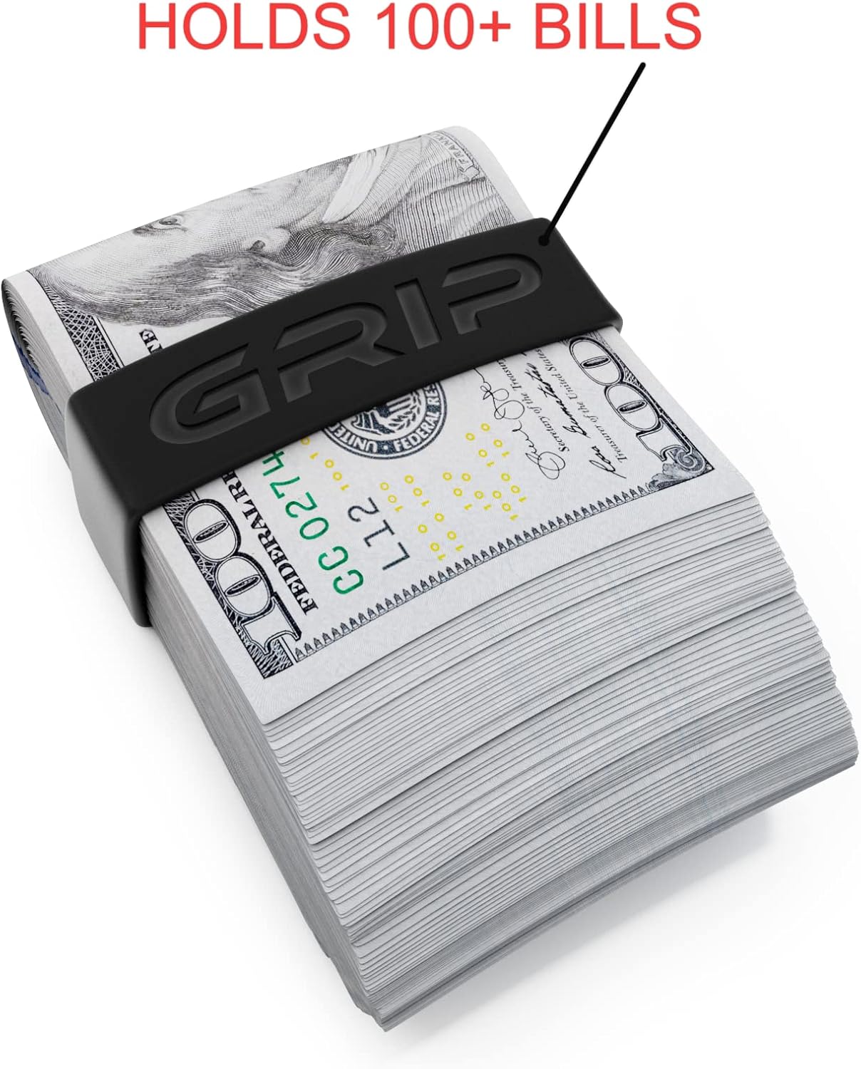 Grip Money Band - BLACK - Premium Silicone Band for Cash & Cards - Slim & Durable Design - Image 8