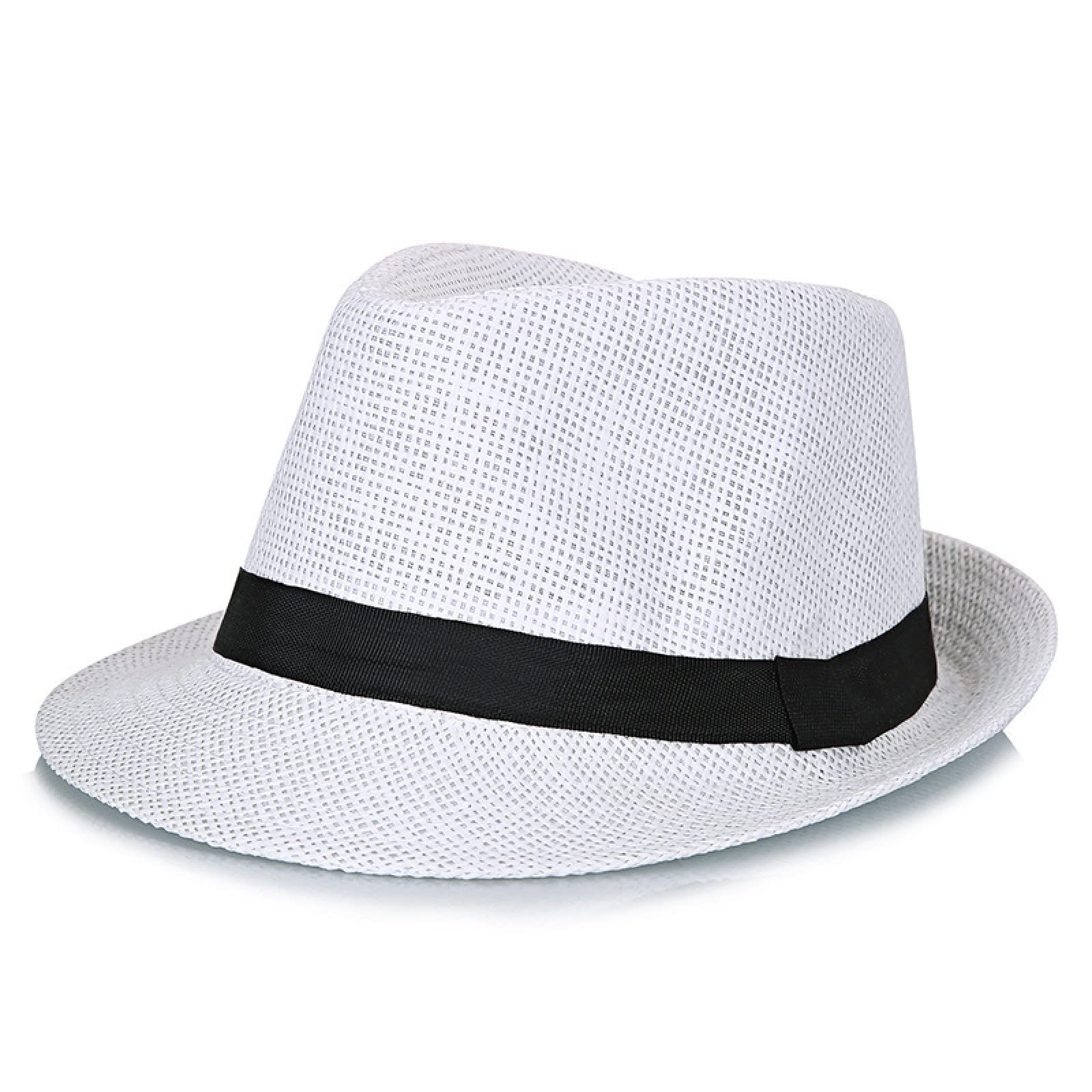 BAOFEN Gorras De Hombre Sombreros Fedora De Gran Tamaño para Hombre Grande, Gorra De Panamá para Exteriores De Verano para Hombre, Sombrero De Paja De Talla Grande para Hombre, 56-58Cm 58-60Cm