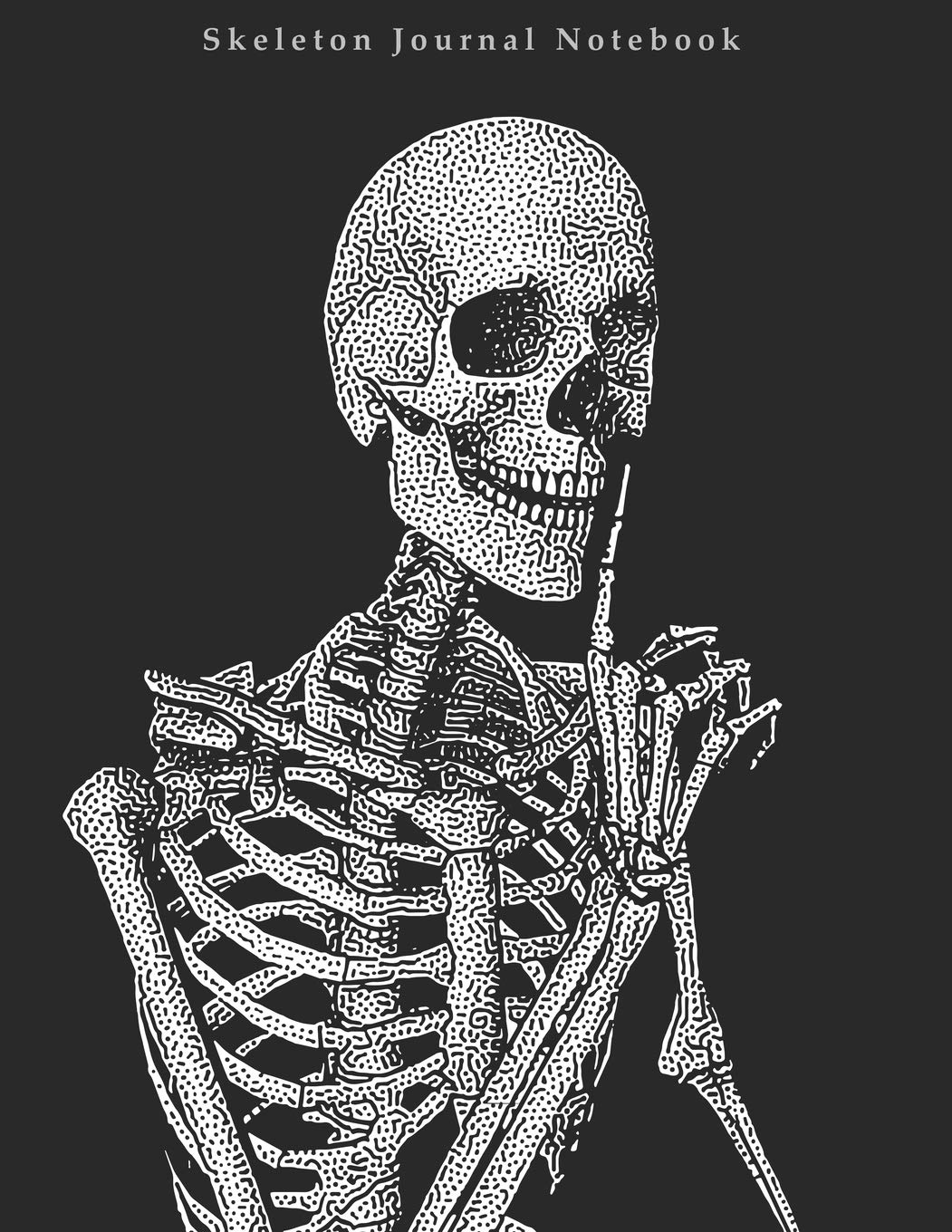 Skeleton Journal Notebook: 120 pages college rulled lines for notes or journaling 8.5 x 11 inches