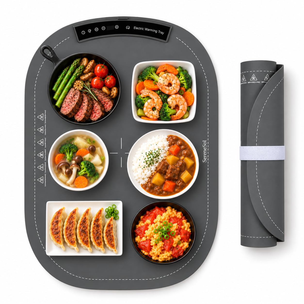 Amazon | フードウォーマープレート 食品保温プレート 家庭用 8段階