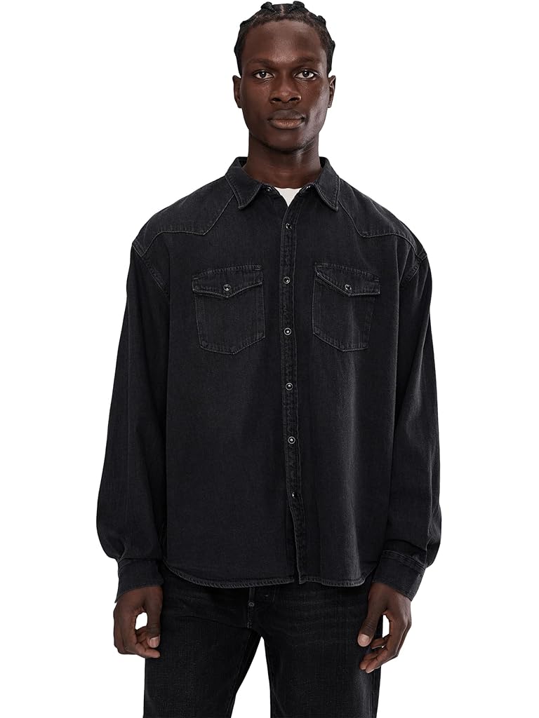 Black AllSaints Fenton Shirt