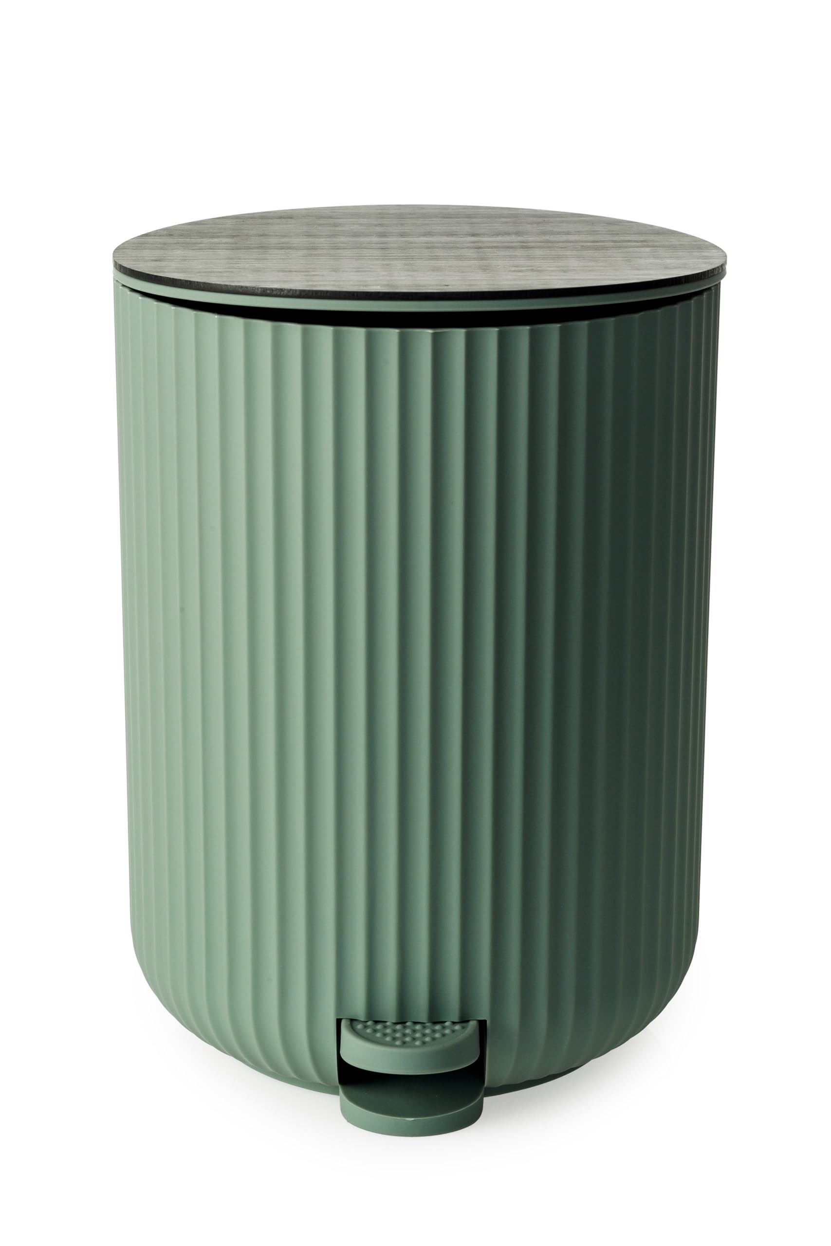 Blue Canyon Newly Launched Berkeley Pedal Bin with Bamboo Lid, 5 L Capacity, Anti, Fingerprint, Durable Material