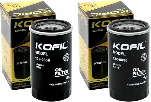 Filtro de aceite 122-0836, compatible con generador RV QG 55007000, spin-on, reemplaza B7238, 84398, PH2875, LF16165, PH10027, LF644, 7398, 57398 (2