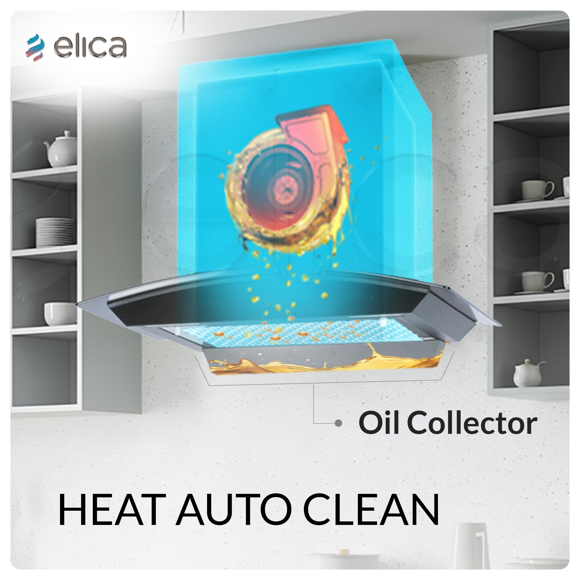 Elica Kitchen Chimney - Filterless & 10-Year Warranty -8