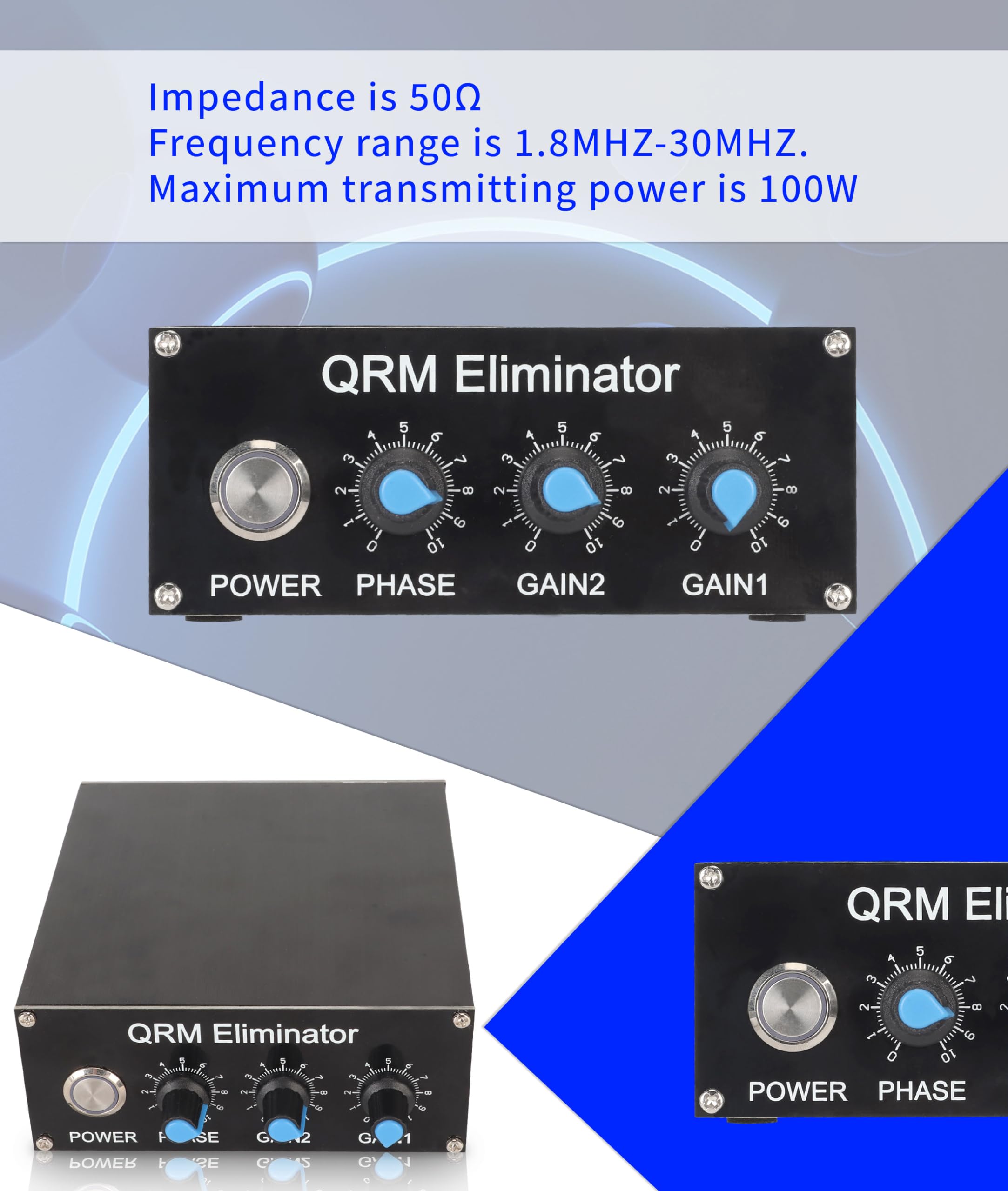 Bandas Qrm Eliminator X Phase Hf De 1,8 Mhz/30 Mhz Ajustávei