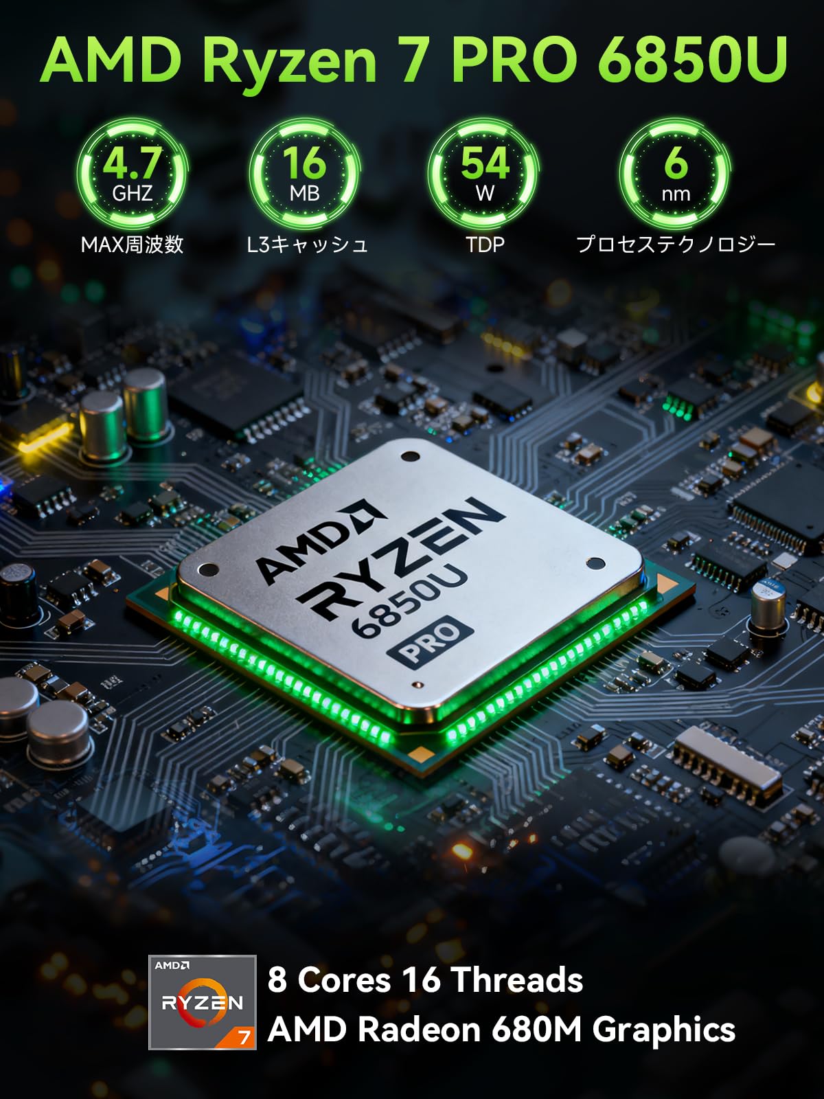 Amazon.co.jp: 【究極のゲーミング PC】GMKtec ミニPC AMD Ryzen 7 Pro