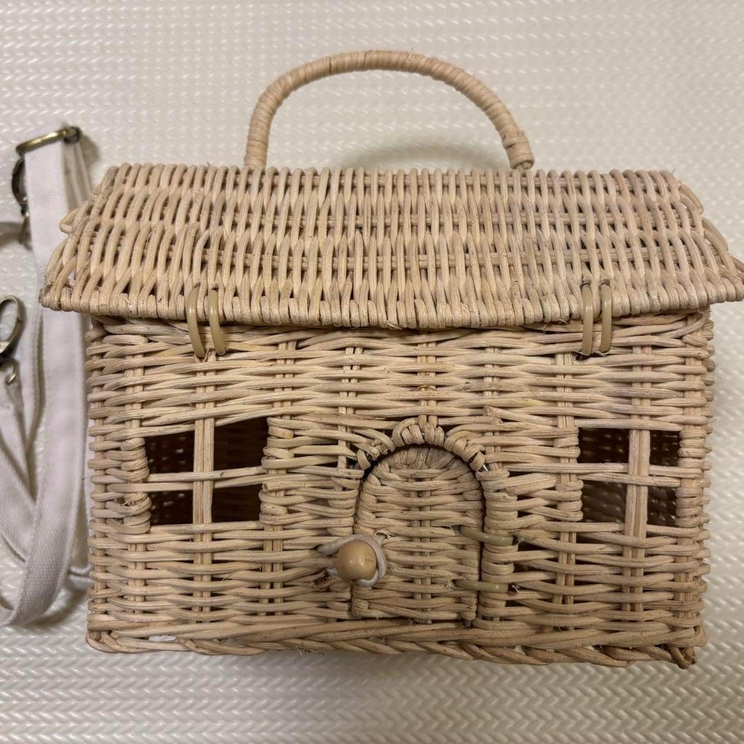 オリエラおうちカゴバッグCASA CLUTCH Straw Olli Ella（オリエラ