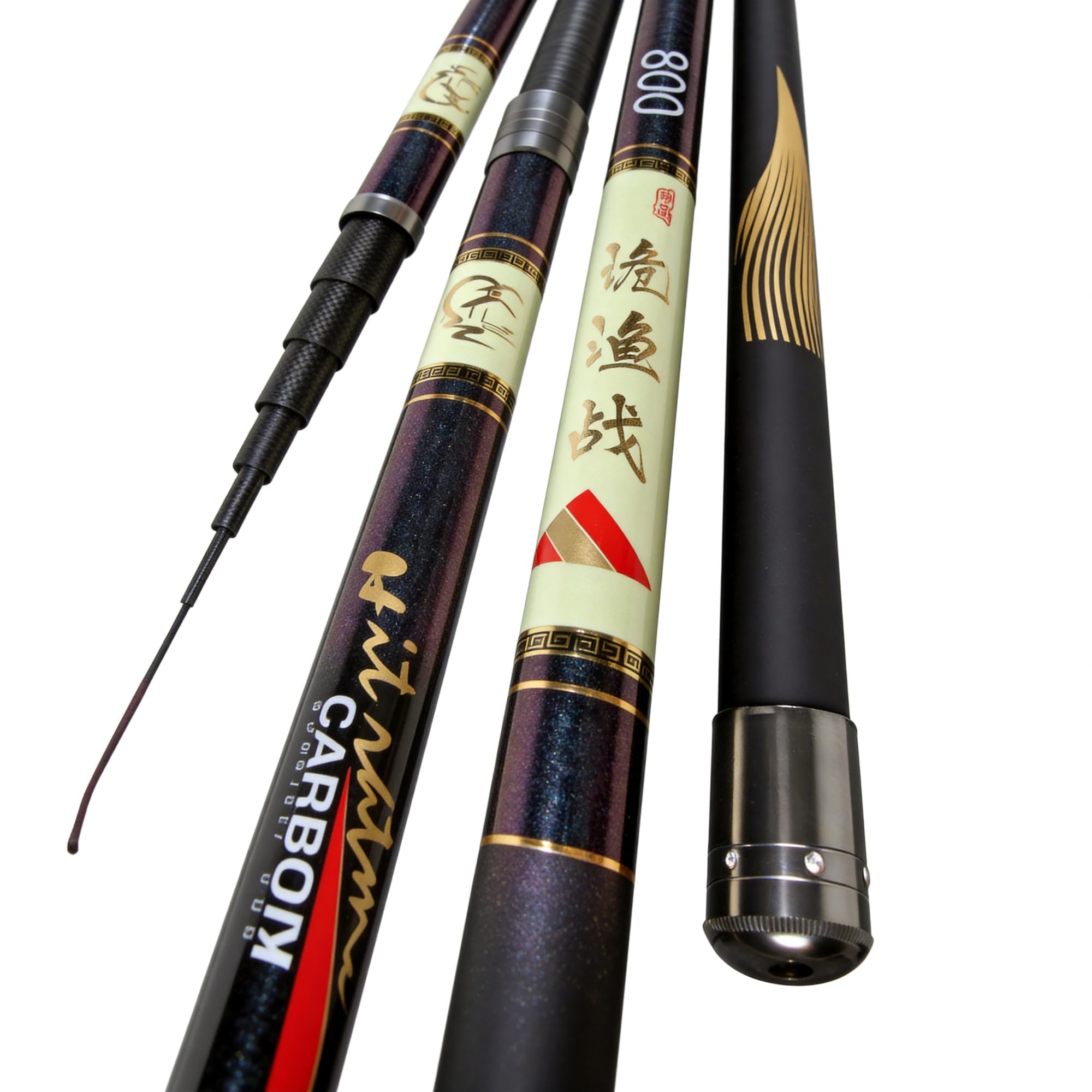 Canna da pesca telescopica, pieghevole, galleggiante, per persici e crappie, 8-13 m, regalo per appassionati di pesca