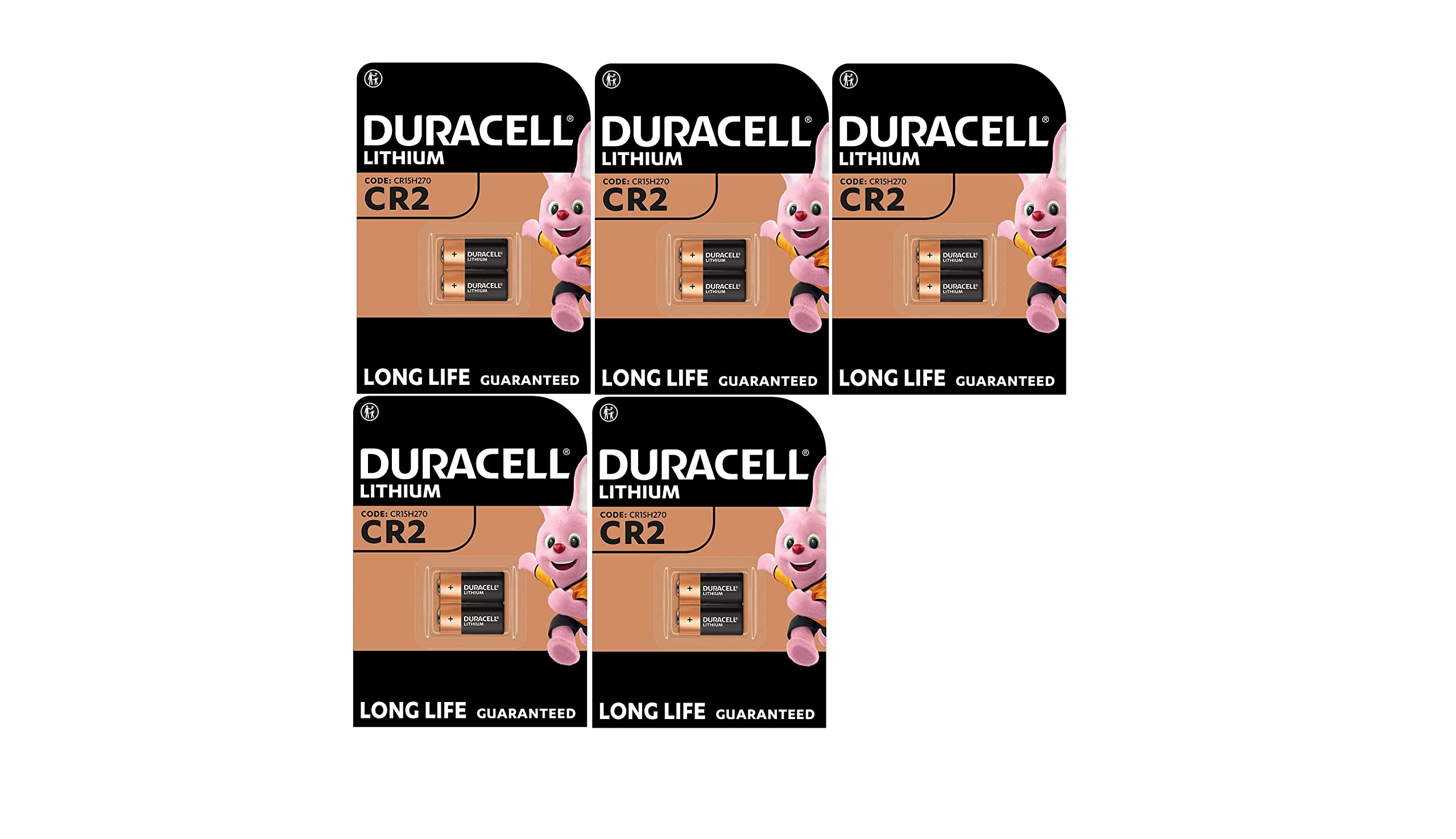 10 x Duracell CR2 CR15H270 Lithium (5 ampoules de 2 batteries) 10 piles