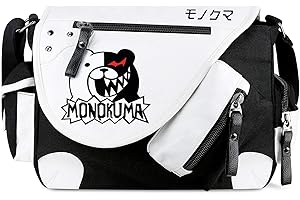 Anime Monokuma Canvas Messenger Bag