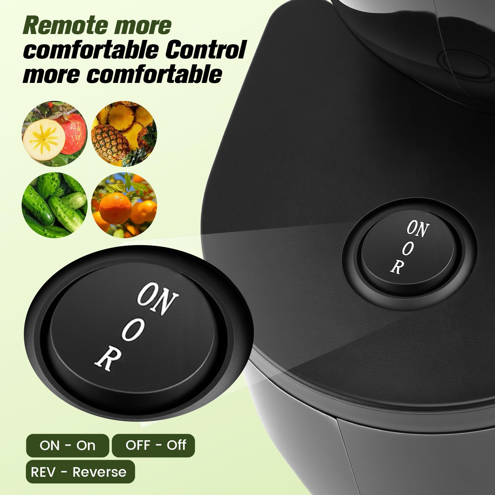 Extractor de Zumos y Verduras con Boca XL de 140 mm, Motor de 500W, Licuadora Slow Juicer, Separación de Pulpa, Protección Infantil, Fácil Limpieza, Para Frutas y Verduras Enteras