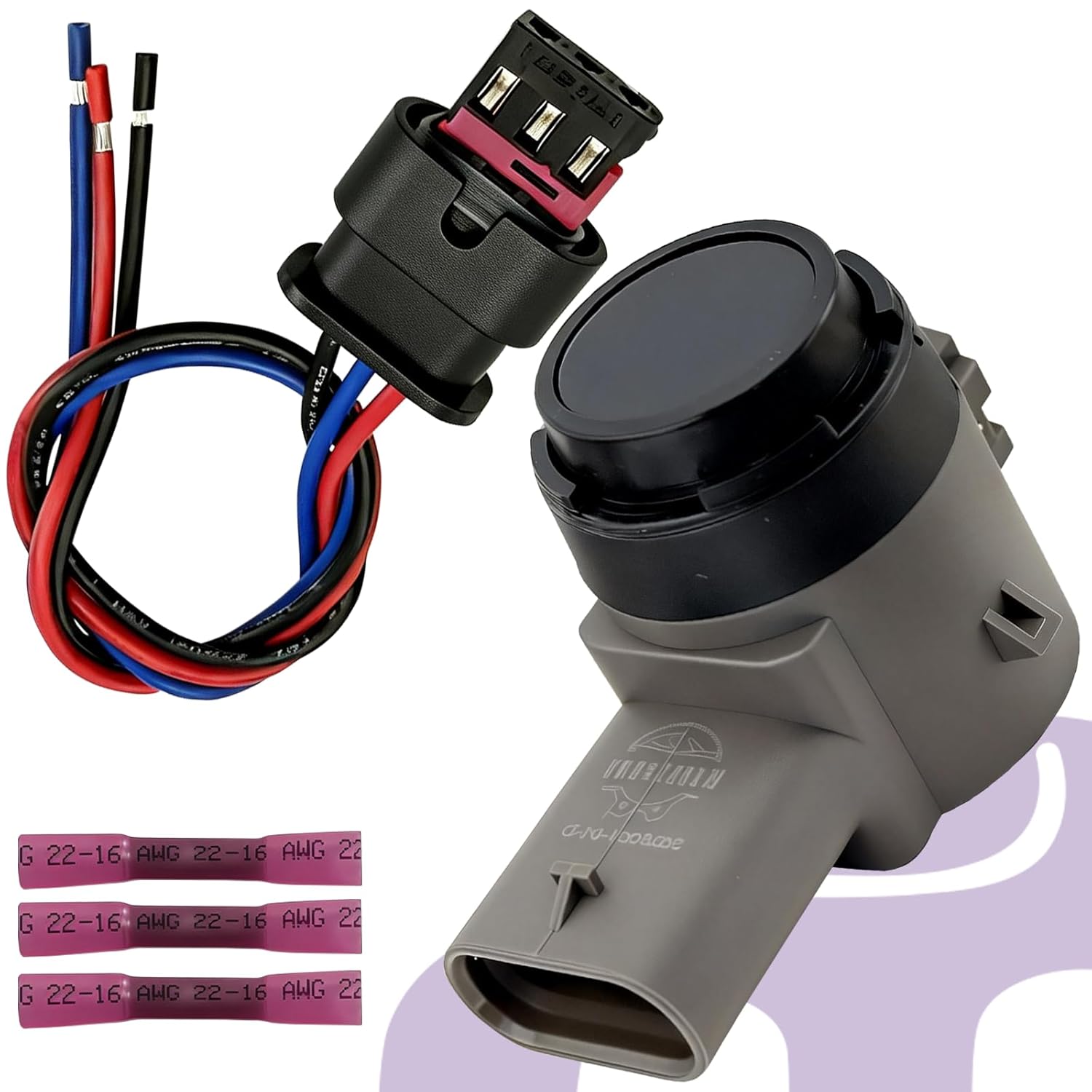 Radar on The Outside of The car Front and Rear Parking Sensor Backup Parking Assist Sensor Pdc Bumper Connector Wiring Harness for Tesla 2021 2022 2023 2024 Model Y S X 2525001-11-D