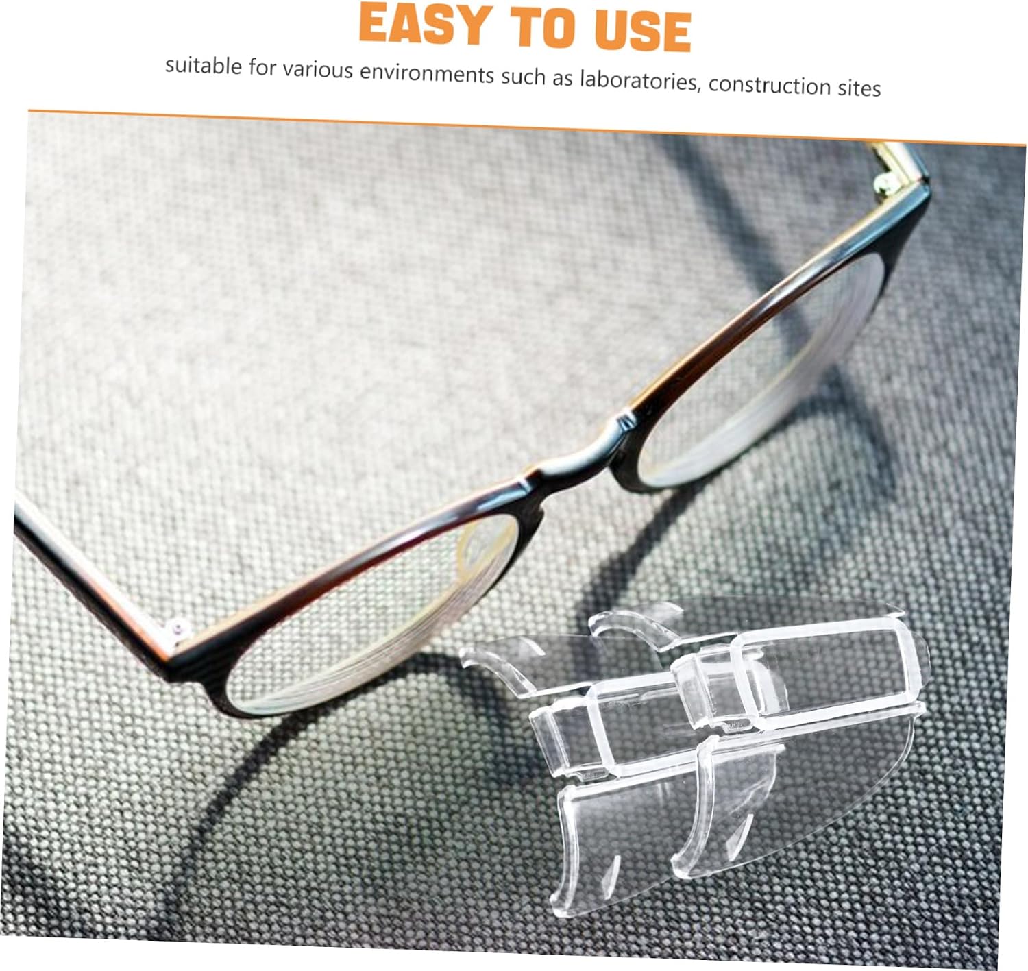 OUNONA 2pcs Eyeglasses Side Shields Flexible Side Shield Protection Replacement Shades for Safety Glasses