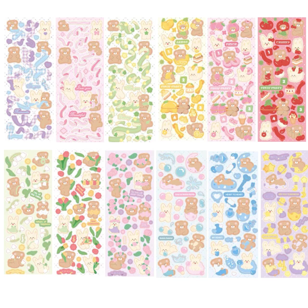 ぷちcute シールフレーク フルフルシール うさこの森 うさぎ キラキラ