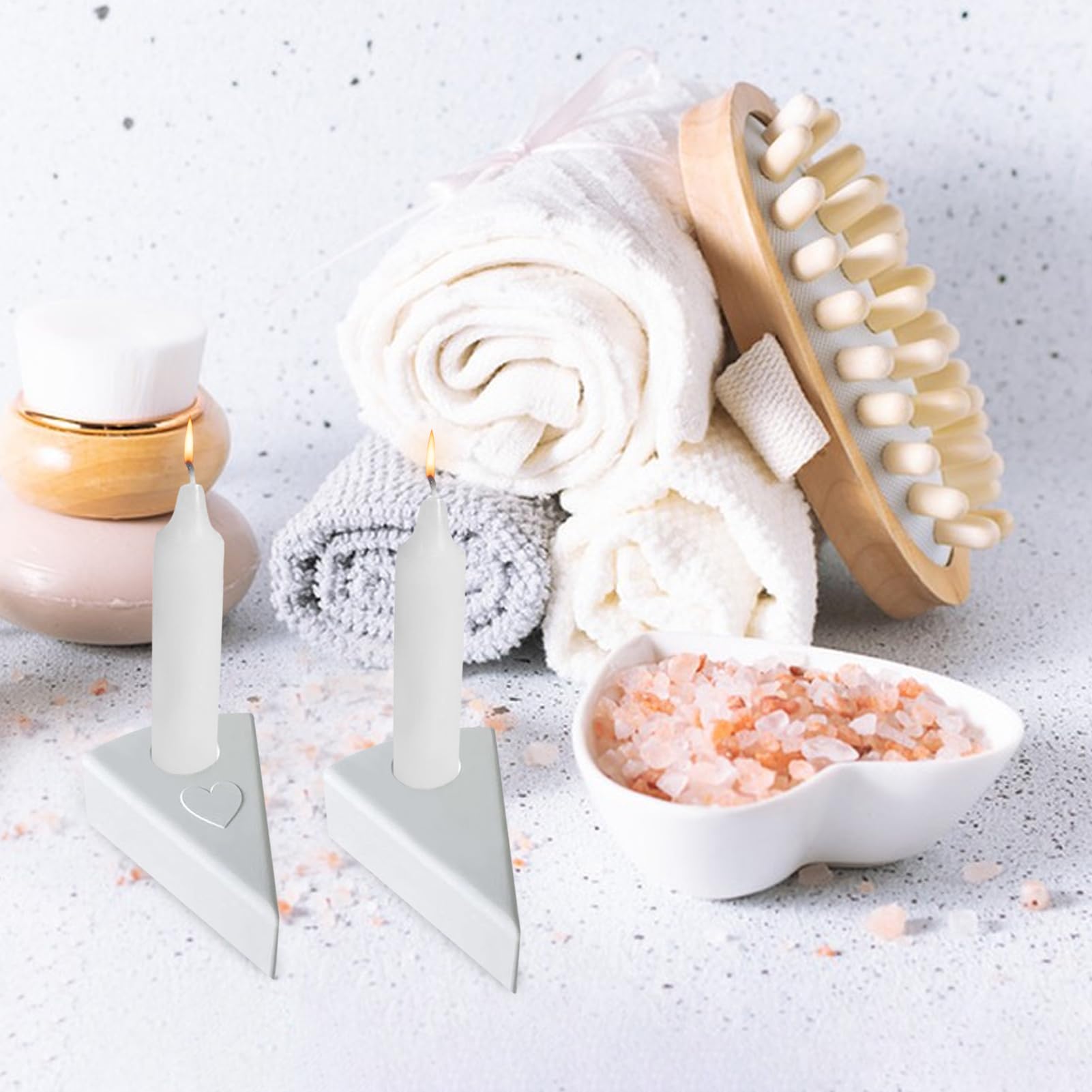 Moule En Silicone Pour Bougeoirs En Béton - Décoration De La