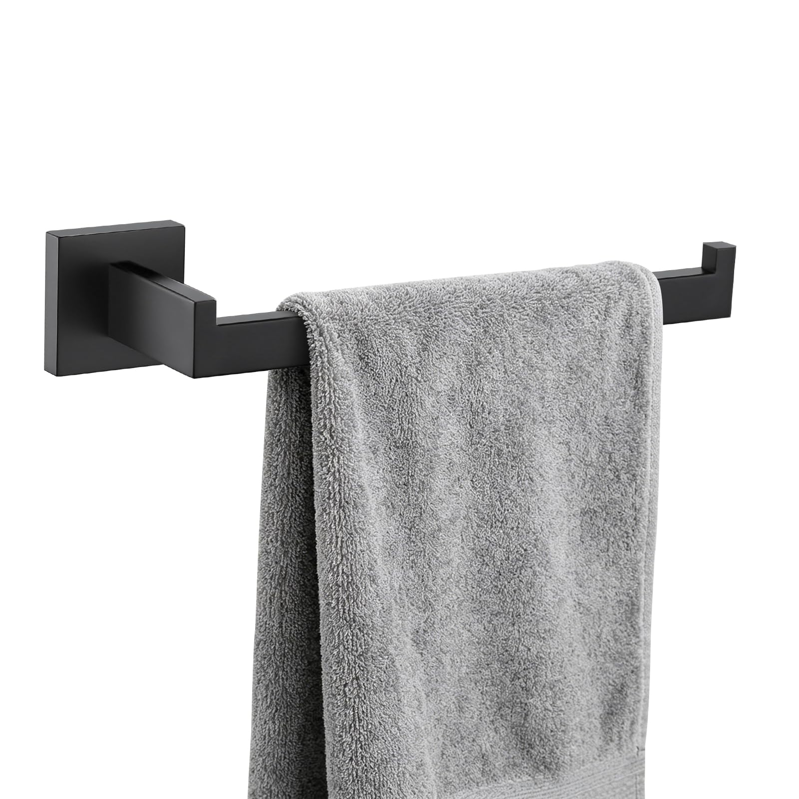 TURS Matte Black Towel Rail,SUS 304 Stainless SteelTowel Rack, Hand Towel Holder,Wall Mounted, 23cm/9.05in