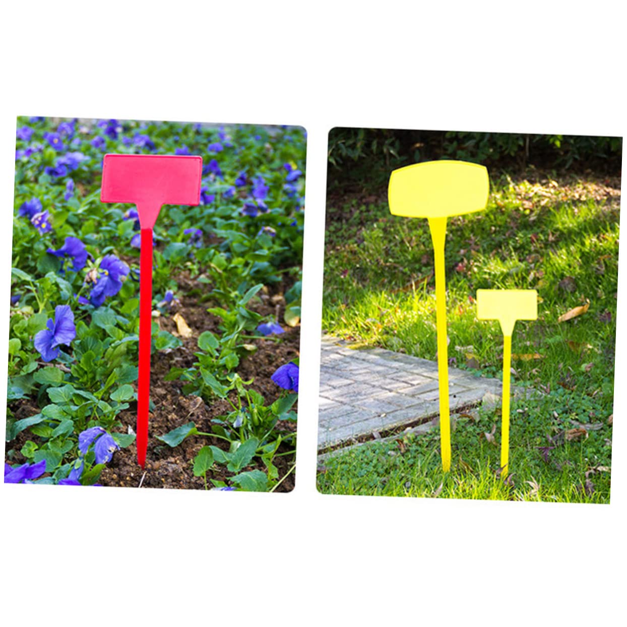 INOOMP Lot De 2 Étiquettes Pour Plantes Dextérieur Réutilisables Faciles À Nettoyer 10 Pièces X 2