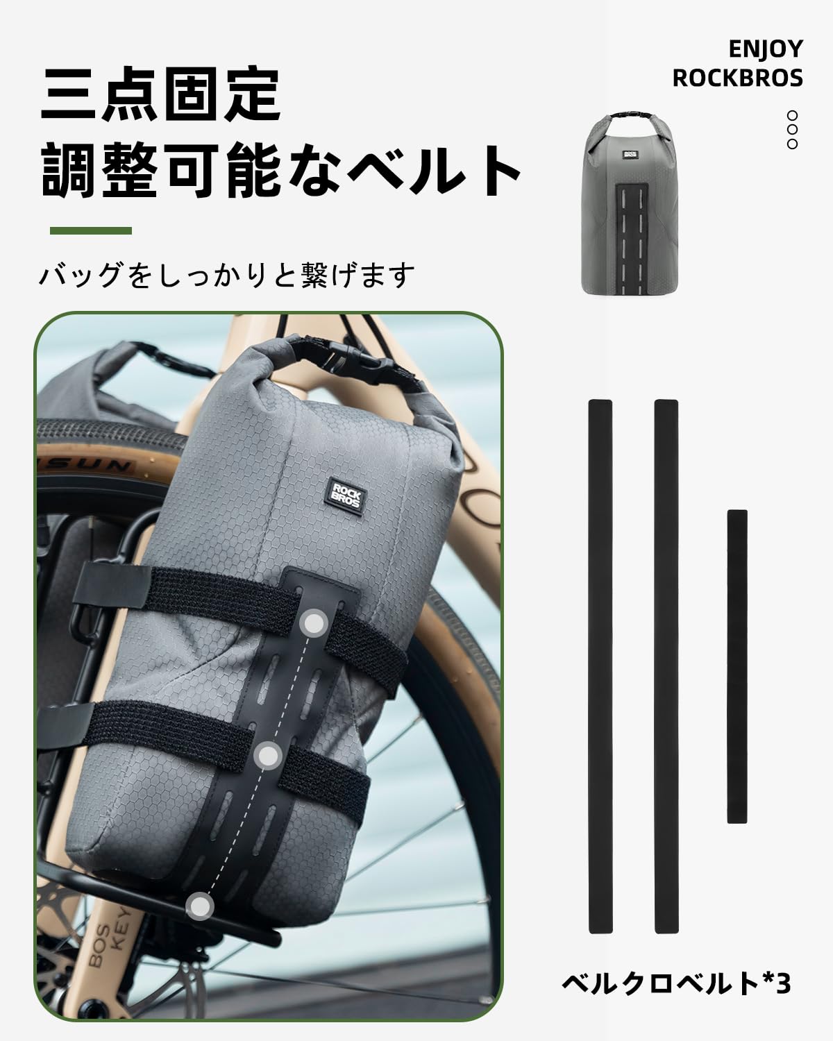 Amazon.co.jp: ROCKBROS 自転車 バッグ フロントバッグ フロント