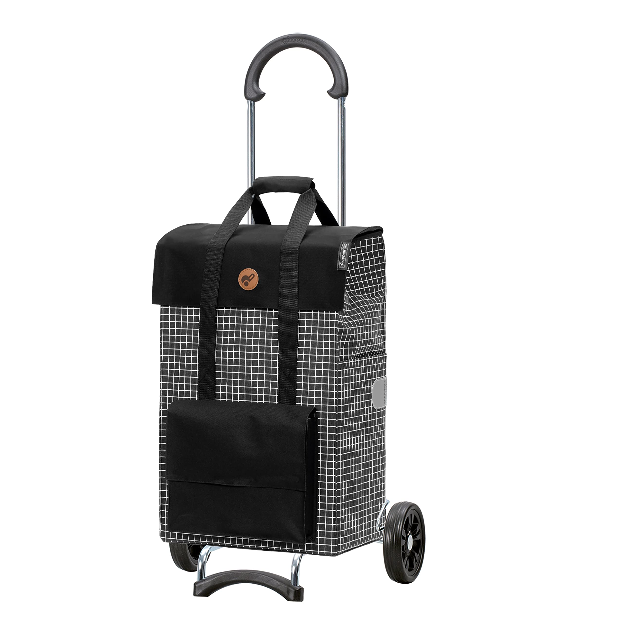 ANDERSEN Einkaufstrolley - Scala Shopper Hedda schwarz 51 L Reflektor,Shopping, klappbar, leichtgängig, leise Räder