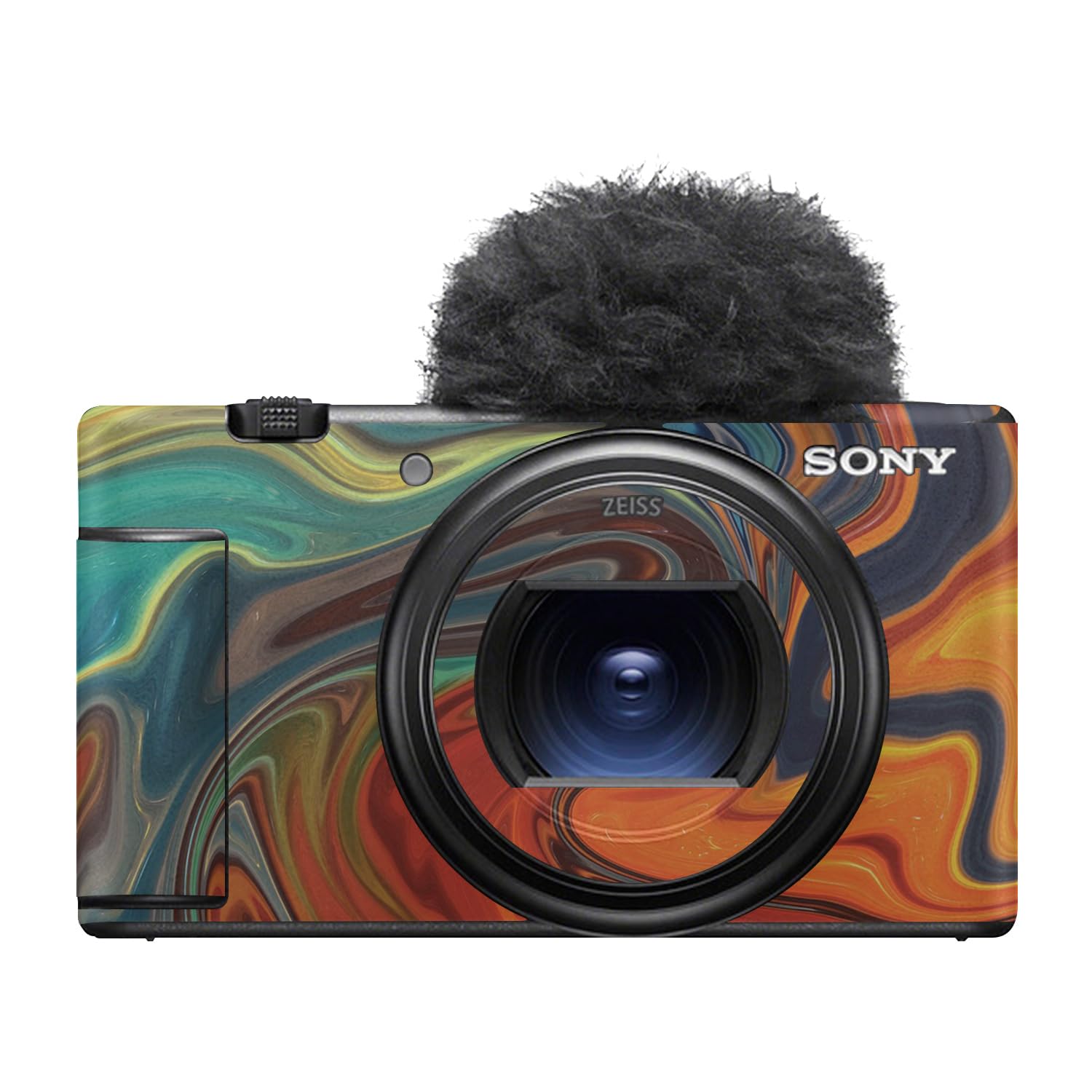 Camera Skin Compatible with Sony ZV-1 Mark II (2023) - Lava Water - Premium 3M Vinyl Protective Wrap Decal Cover - Easy to Apply | Crafted in the USA by MightySkins