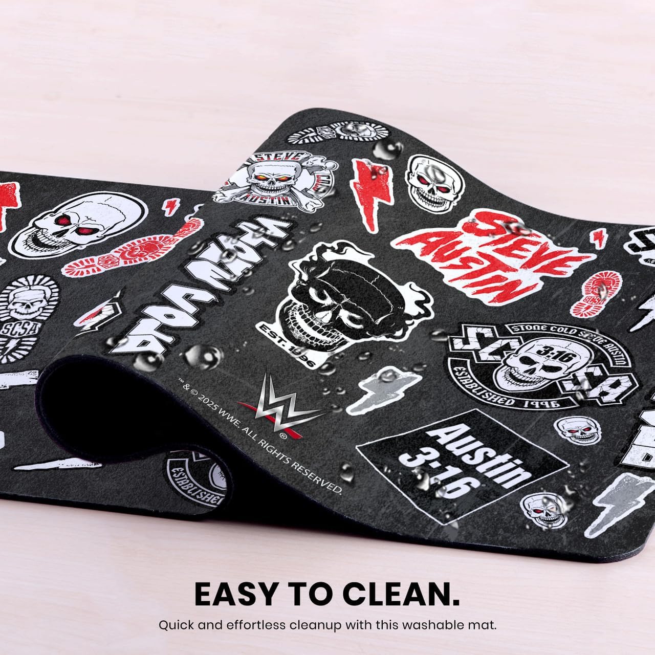 Head Case Designs Officially Licensed WWE Icons Stone Cold Steve Austin 23.62 x 11.81 x 0.12 inches (600 x 300 mm) - L Gaming Office Desk PC Keyboard Mouse Mat Pad