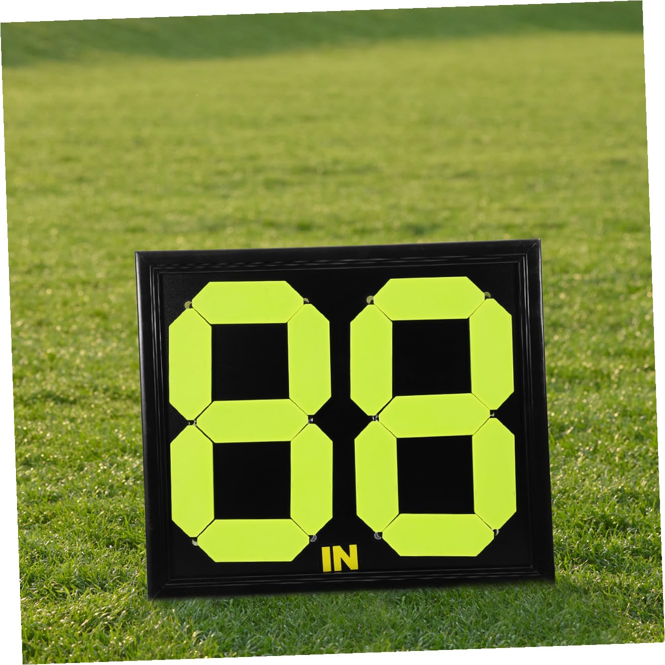 Vaguelly Tabellone Segnapunti Calcio Portatile Fluorescente in Pp, Lavagnetta Manuale Sostituzione Giocatori per Arbitri, Accessorio Compatto per Sport di Squadra come Calcio, Basket