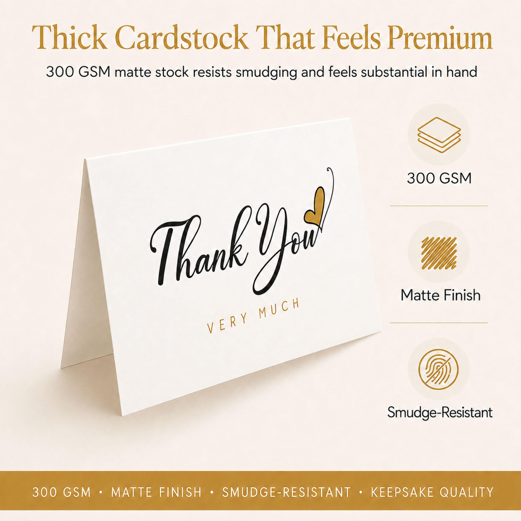 Amazon.com: Only Zest Bulk Thank You Cards with Envelopes Set and