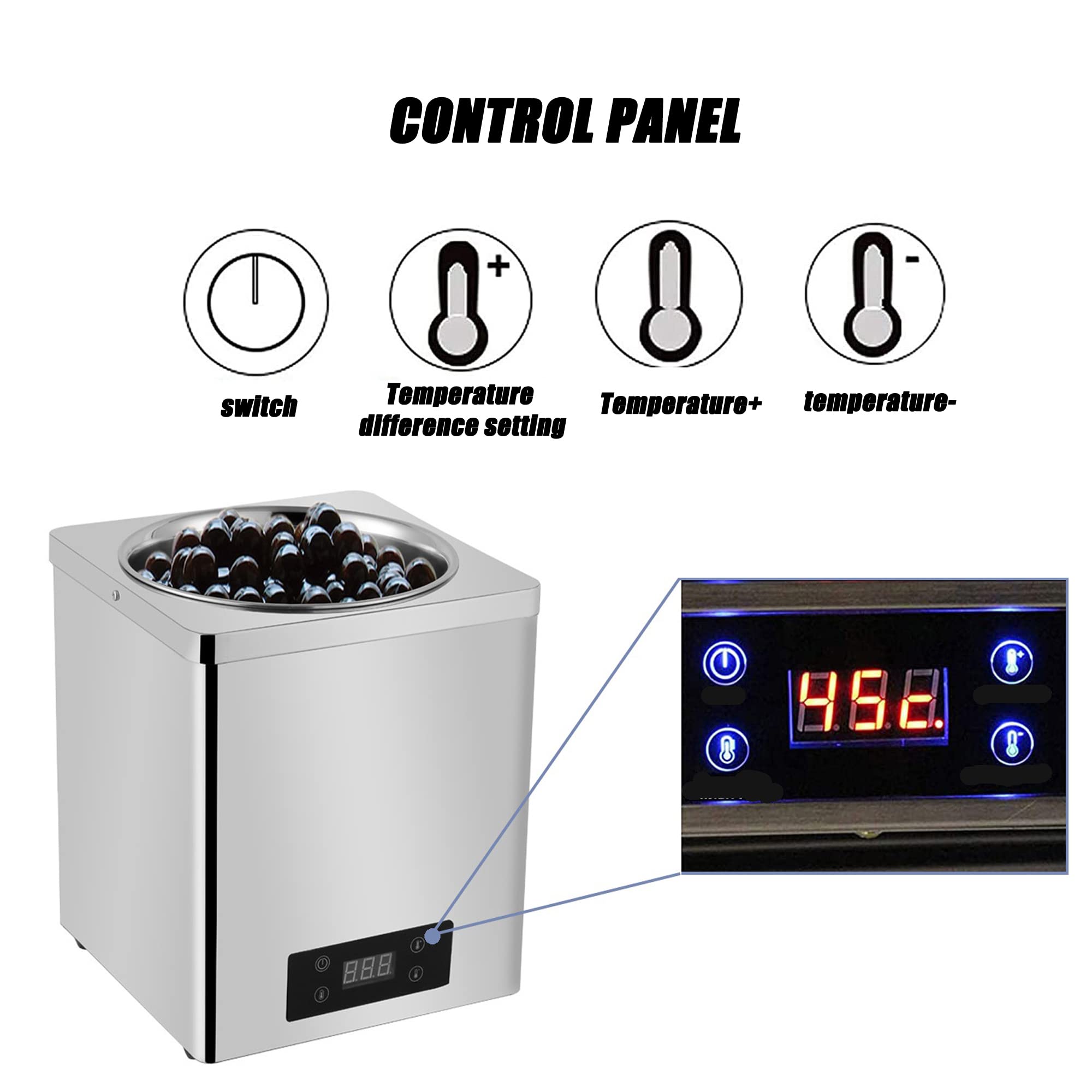 Amazon.co.jp: 業務用フードウォーマー、600W電気スチームテーブル