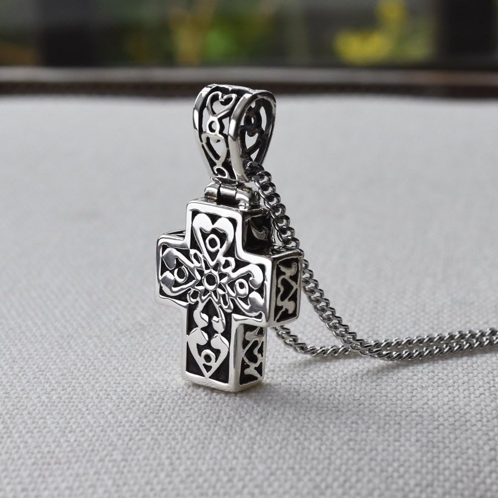 K*O様 遺品整理　K18　K14　K10　純銀SILVER925　刻印あり。 Amazon.co.jp: [未来創想] K-148S 遺骨ペンダント 銀十字 シルバー925