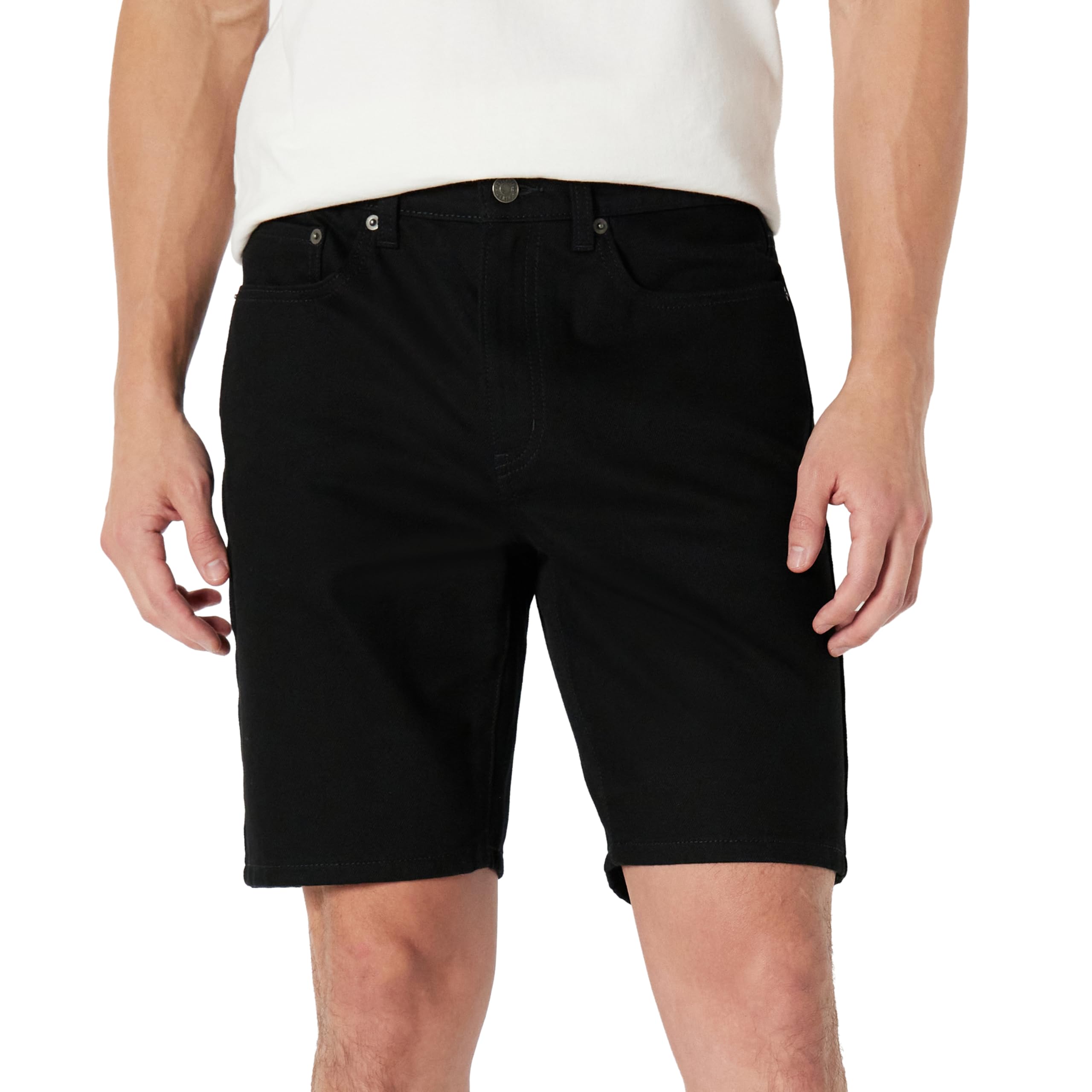Amazon Essentials Herren Straight-Fit-Stretch-Jeansshorts