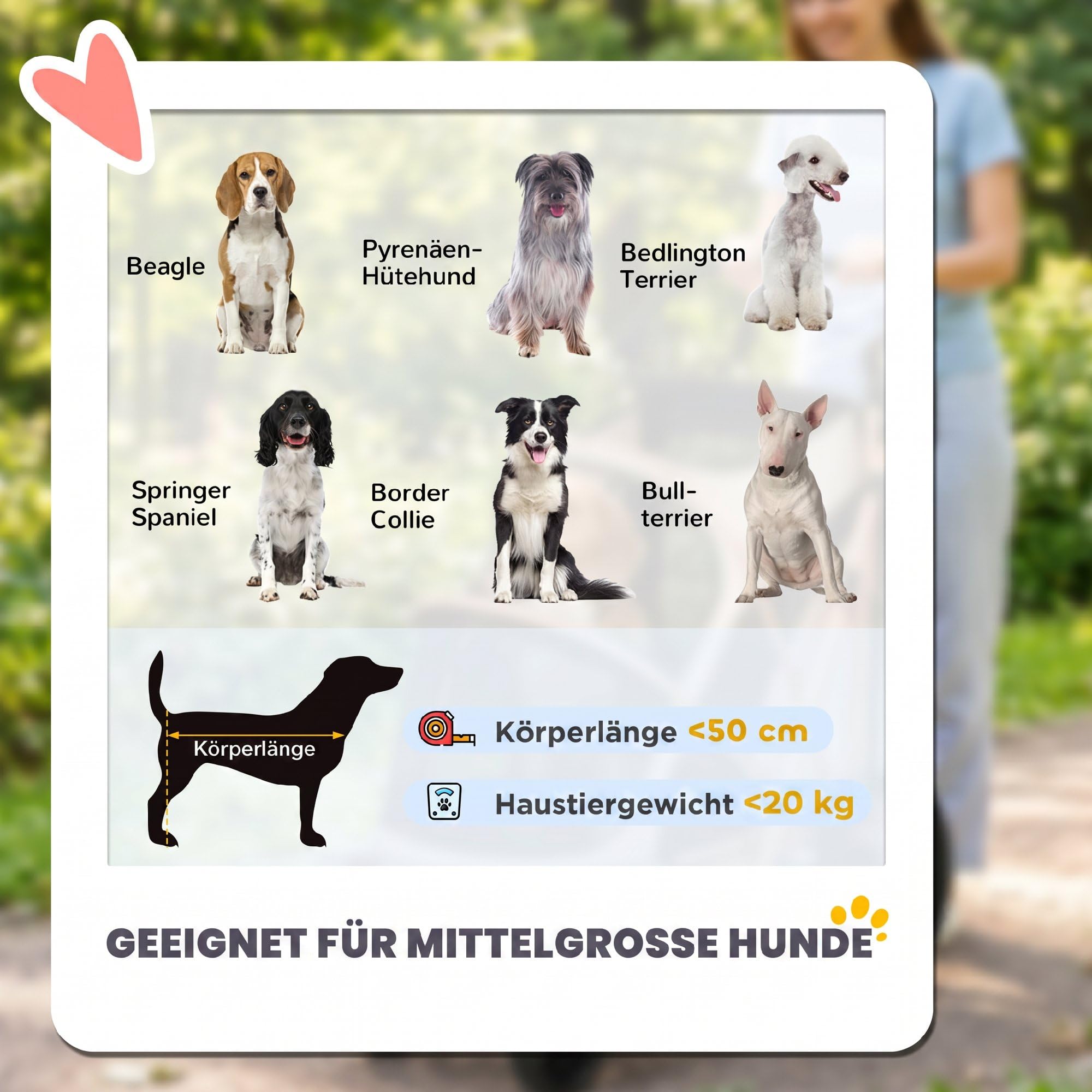 PawHut Hundewagen Faltbar Hundebuggy für mittelgroße Hunde bis 20 kg Hundetrolley mit Doppeltüren Netzfenster Kissen Verstellbarer Griff Katzenwagen mit Sicherheitsleinen Doppelbremsen Hellbraun