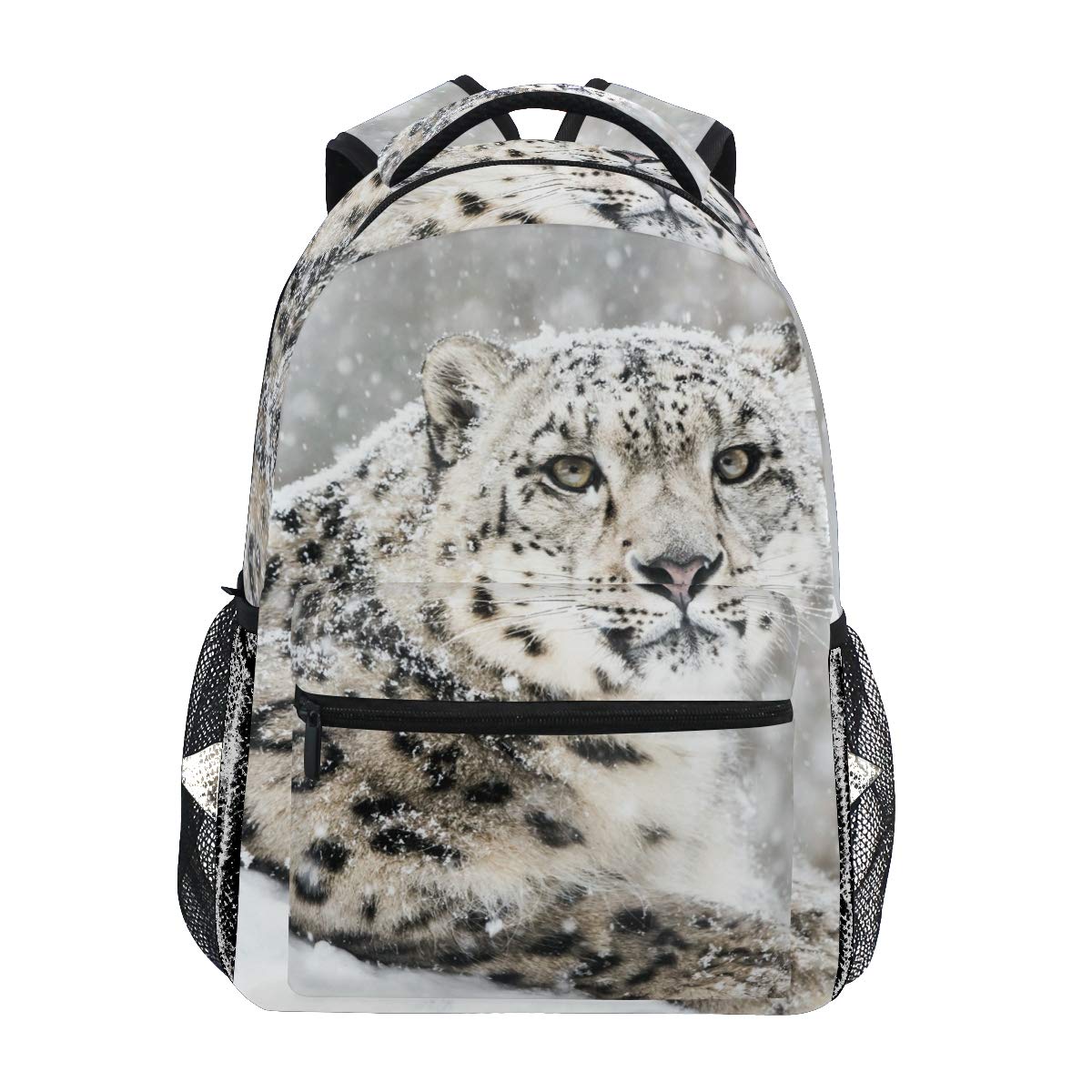 senyasenya Snow Leopard Backpack School Bag Travel Daypack Rucksack for Students