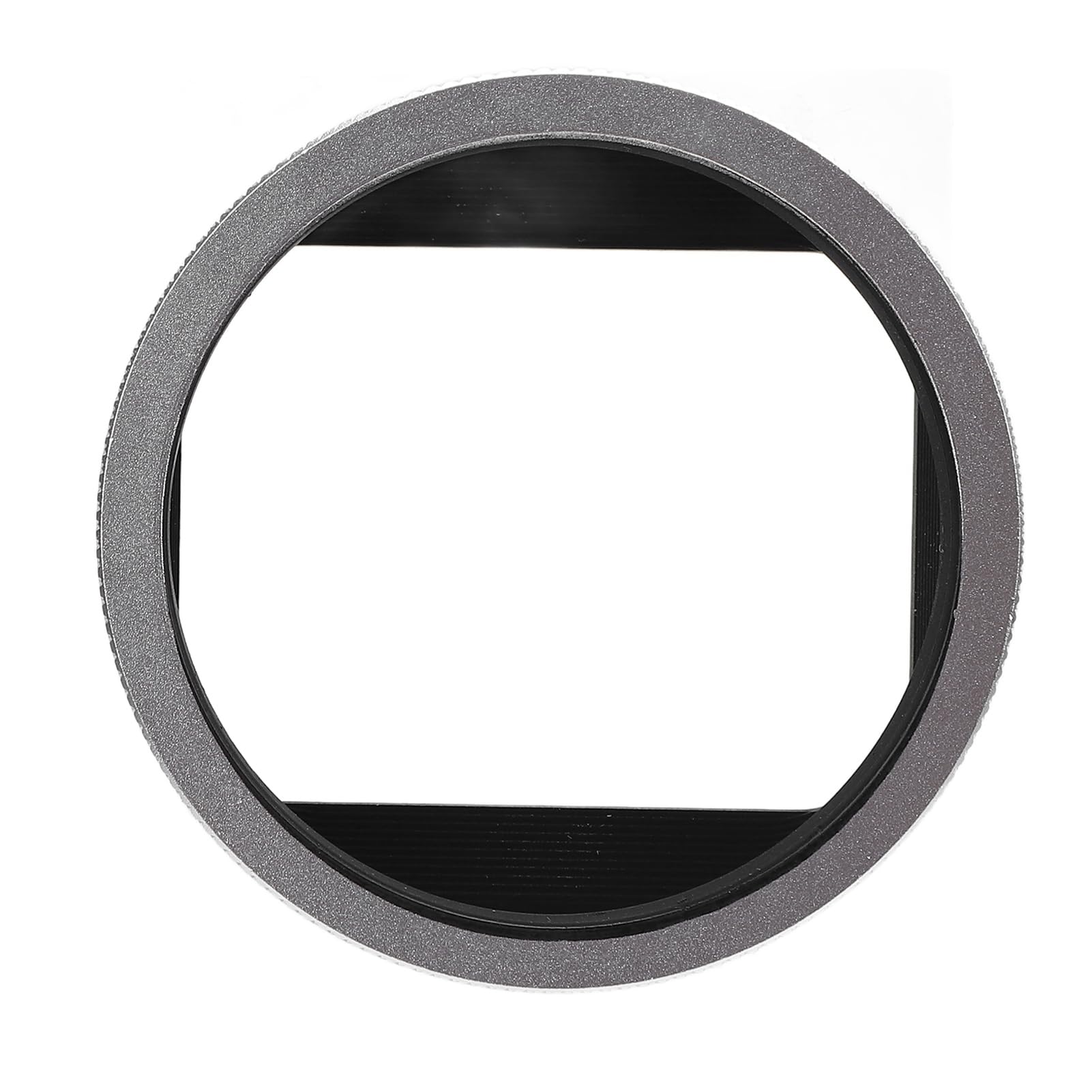 Paraluce per fotocamera, paraluce quadrato in metallo argentato, copertura protettiva, in lega di alluminio, panno per assorbimento della luce, accessori fotografici, parte di
