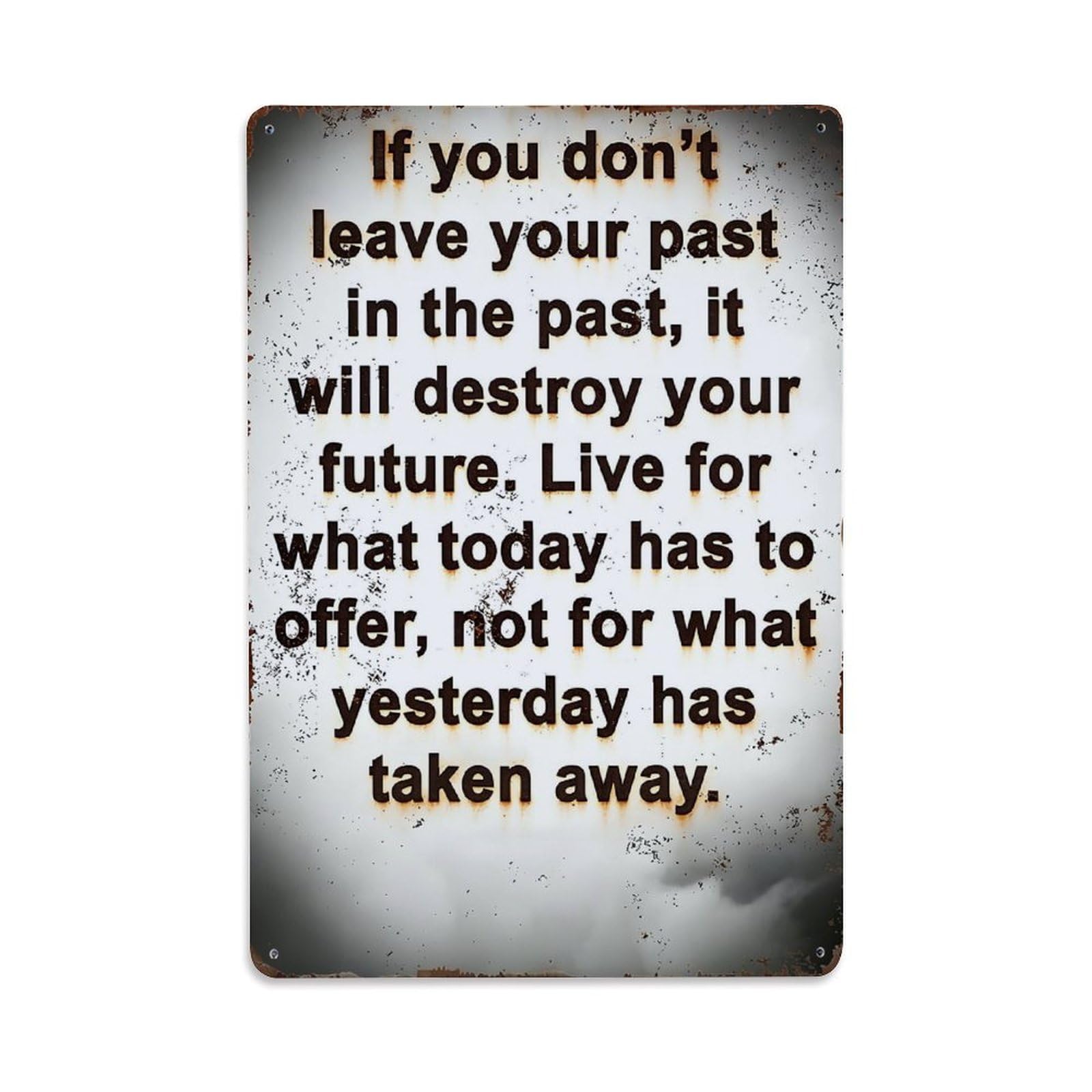 Nestemfo Vintage Inspirational Quote Text On Grunge Background_2 Tin Sign Metal Sign, Living Room,Bar, Home, Bedroom Wall Decor,Retro Metal Poster 8X12 Inches