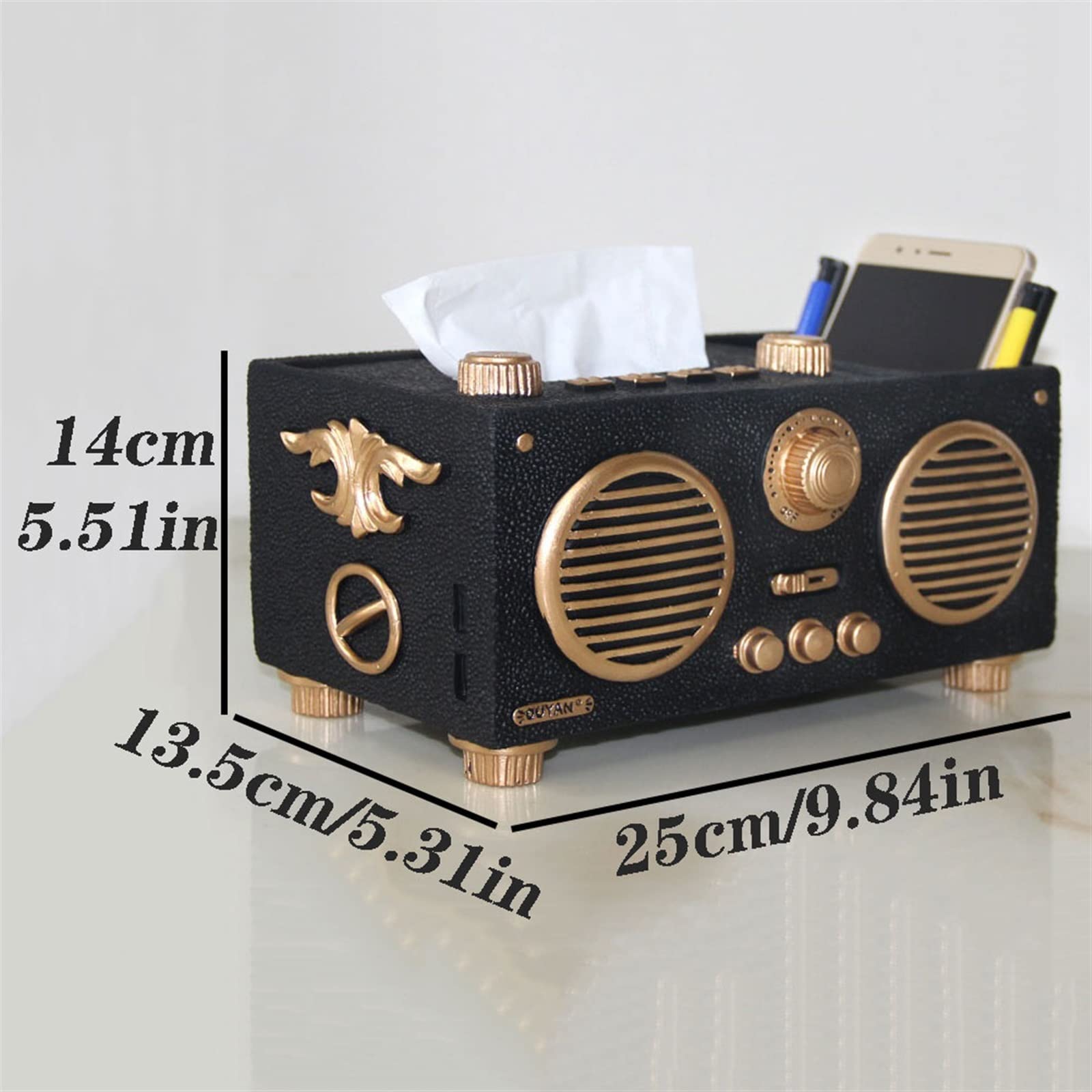 Portafazzoletti Multifunzionale Scatola di tessuto for modellazione creativa Scatola di immagazzinaggio del telecomando del desktop Tavolino da caffè Ornamenti decorativi Scatola di carta da disegno O