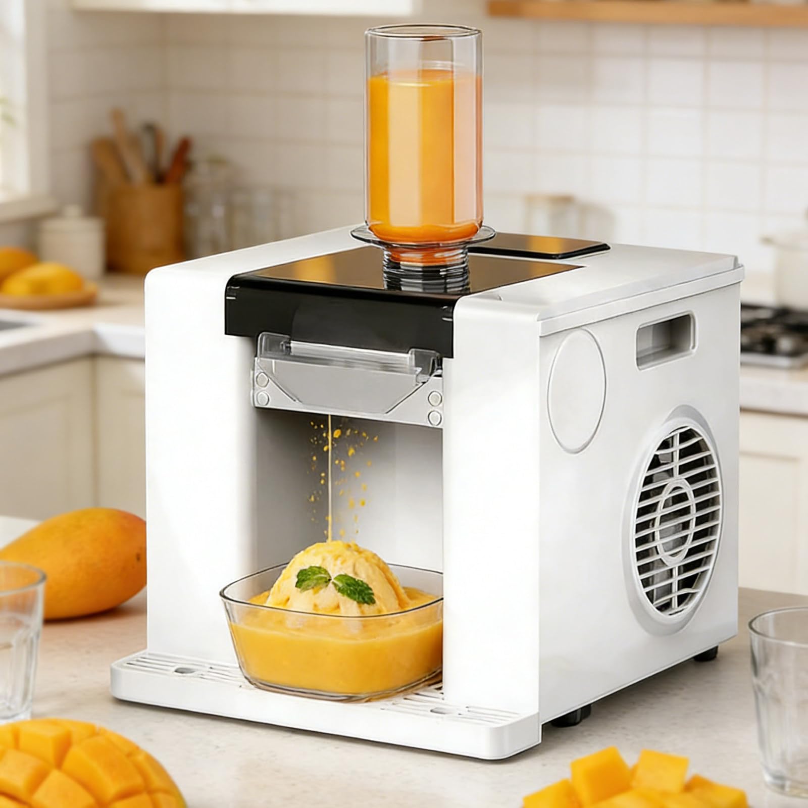 Machine à glace pilée à refroidissement rapide Snowflake pour granita
