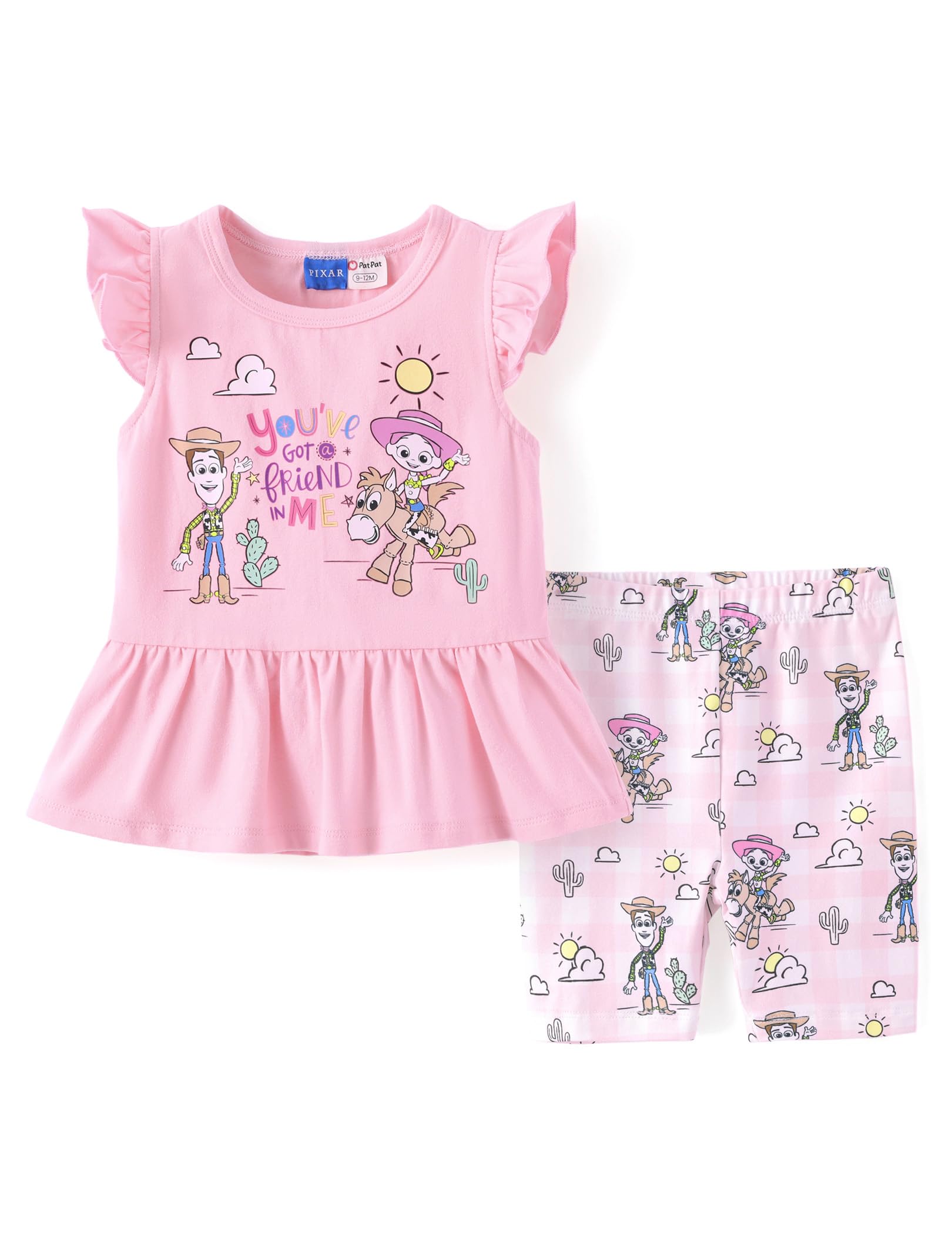 Disney Toddler Girls Clothes Long Sleeve Shirt Leggings 2pcs Outfits Set