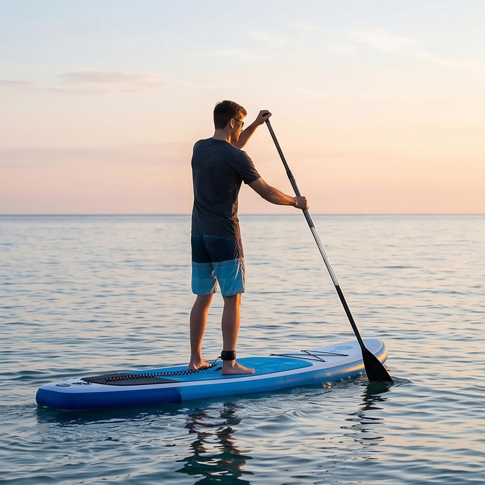 Remo telescópico de aleación de aluminio con agarre ergonómico desmontable extensible para kayak y deportes acuáticos de una sola cabeza