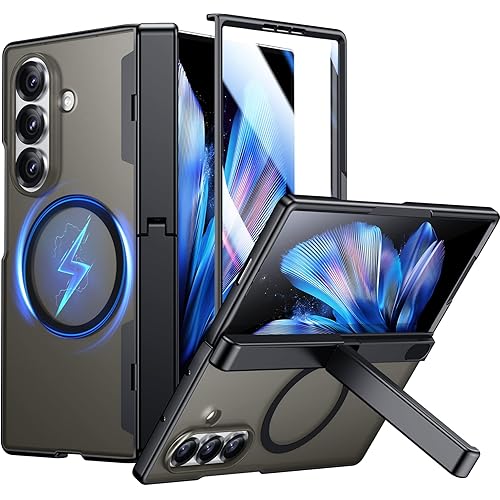 SPIDERCASE Only Designed for Samsung Galaxy Z Fold 7 Case,Built-in [Screen Protector] [Hinge Protection] [Kickstand] Full Body Protective Phone Case for Galaxy Z Fold 7 - Black