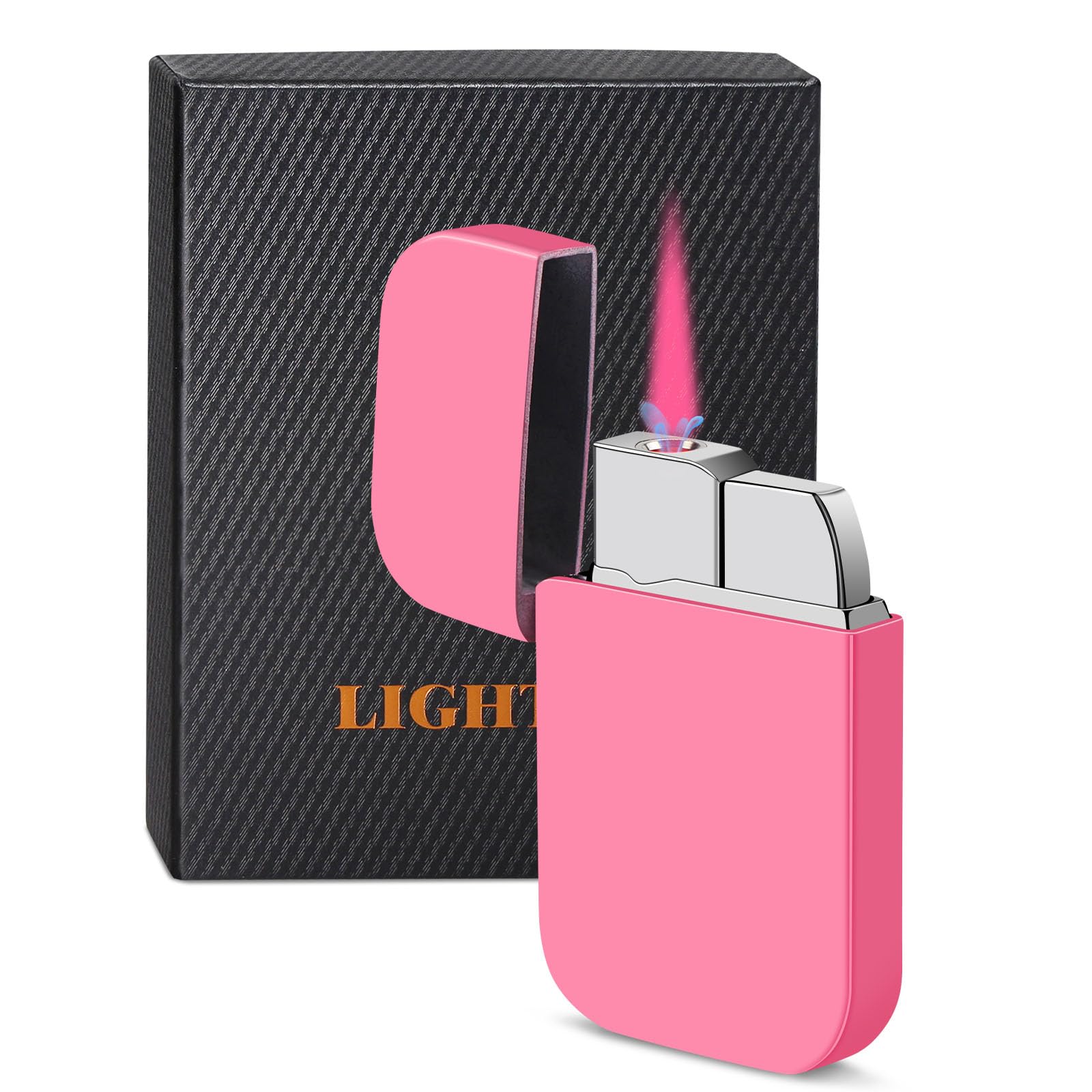 Amazon.com: Pink Flame Torch Lighter, Cute Pink Lighter,Refillable Butane  Lighter, Windproof Torch Lighter for Outdoor Camping BBQ Candle,Nice Gift  for Girls,Women on Birthday,Anniversary (1 Pack,Without Butane) : Health &  Household